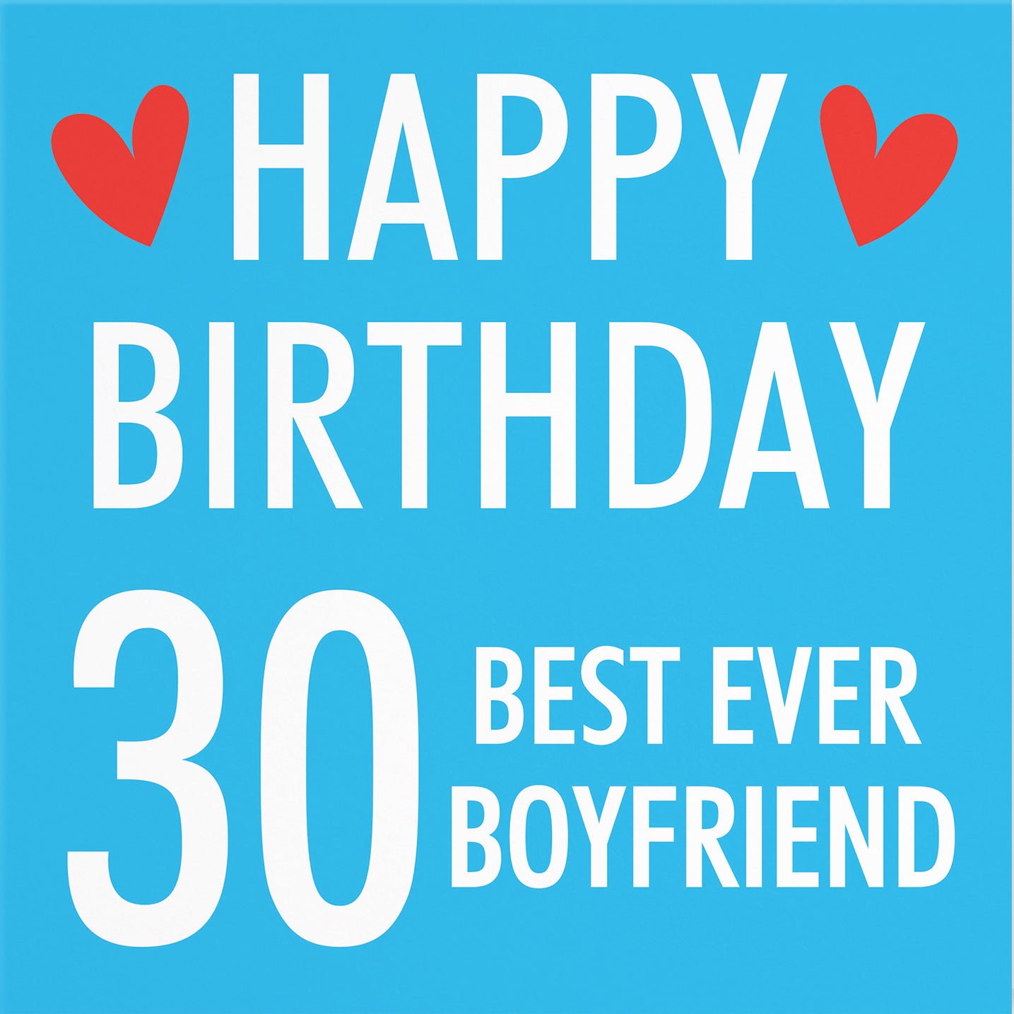 30th Boyfriend Birthday Card Urban Colour - Default Title (B088F2L4MD)