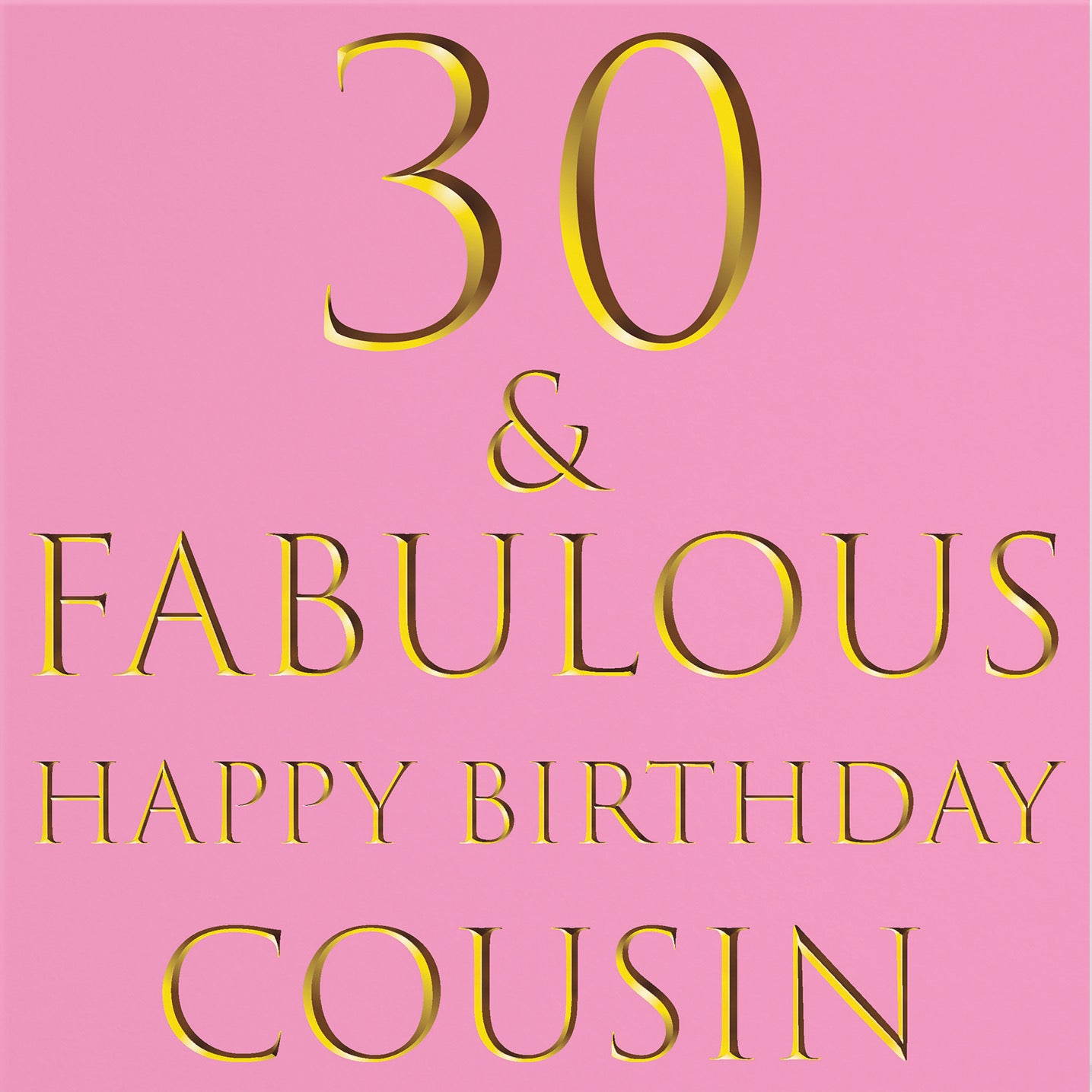 30th Cousin Birthday Card Still Totally Fabulous - Default Title (B088F57YCS)