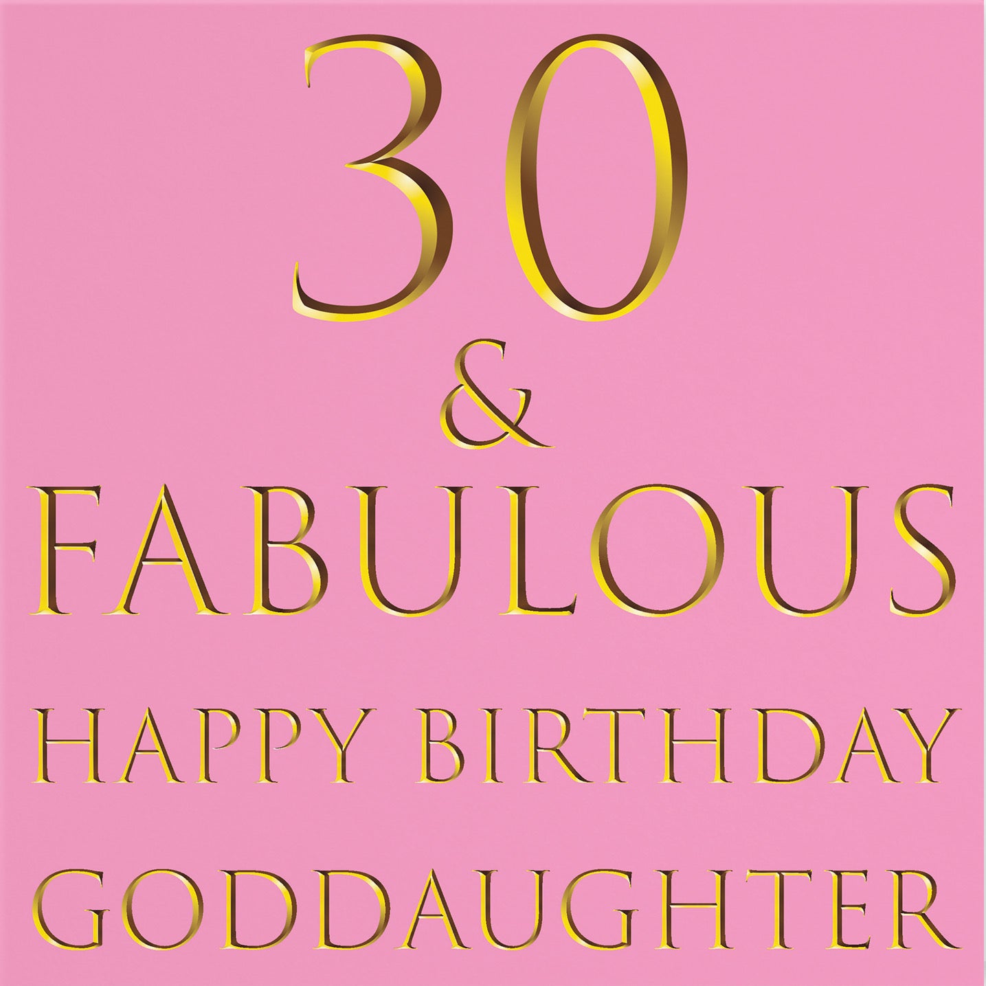 30th Goddaughter Birthday Card Still Totally Fabulous - Default Title (B088F6HHQS)