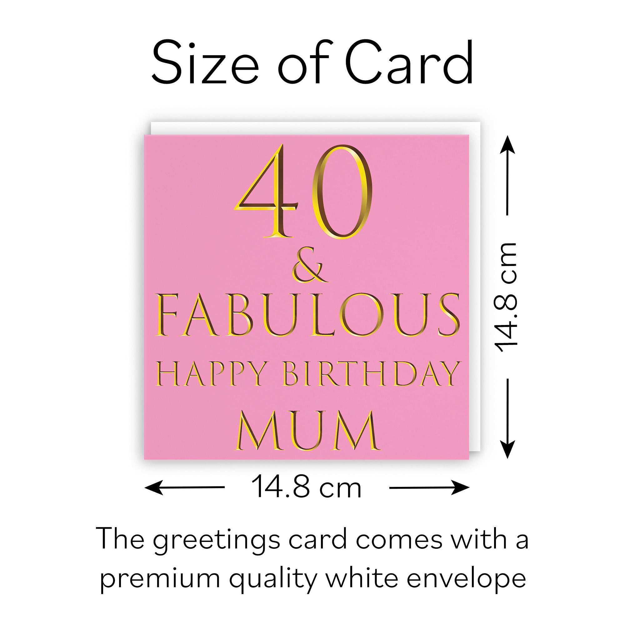 40th Mum Birthday Card Still Totally Fabulous - Default Title (B088FRQXN6)