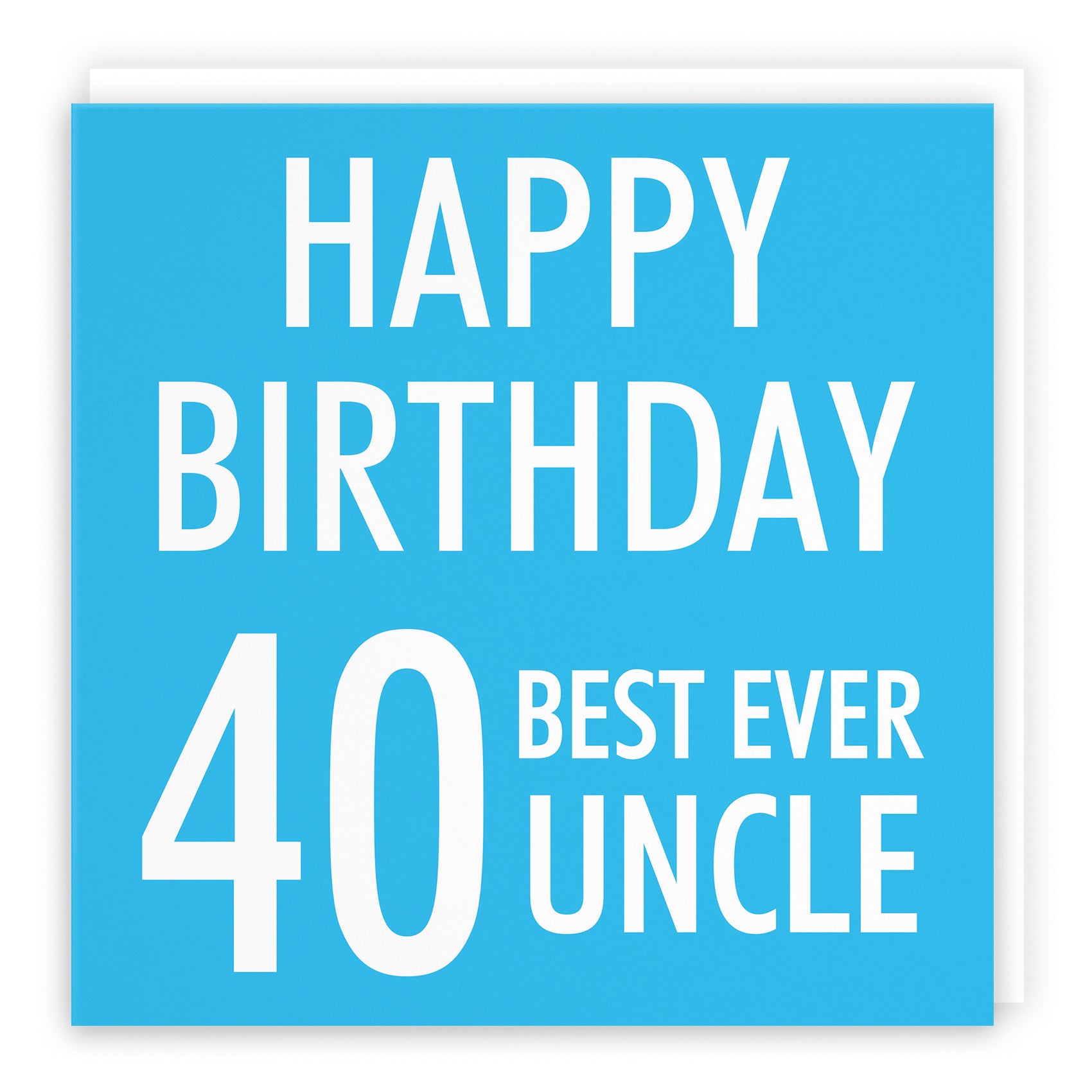 40th Uncle Birthday Card Urban Colour - Default Title (B088FYTYM2)