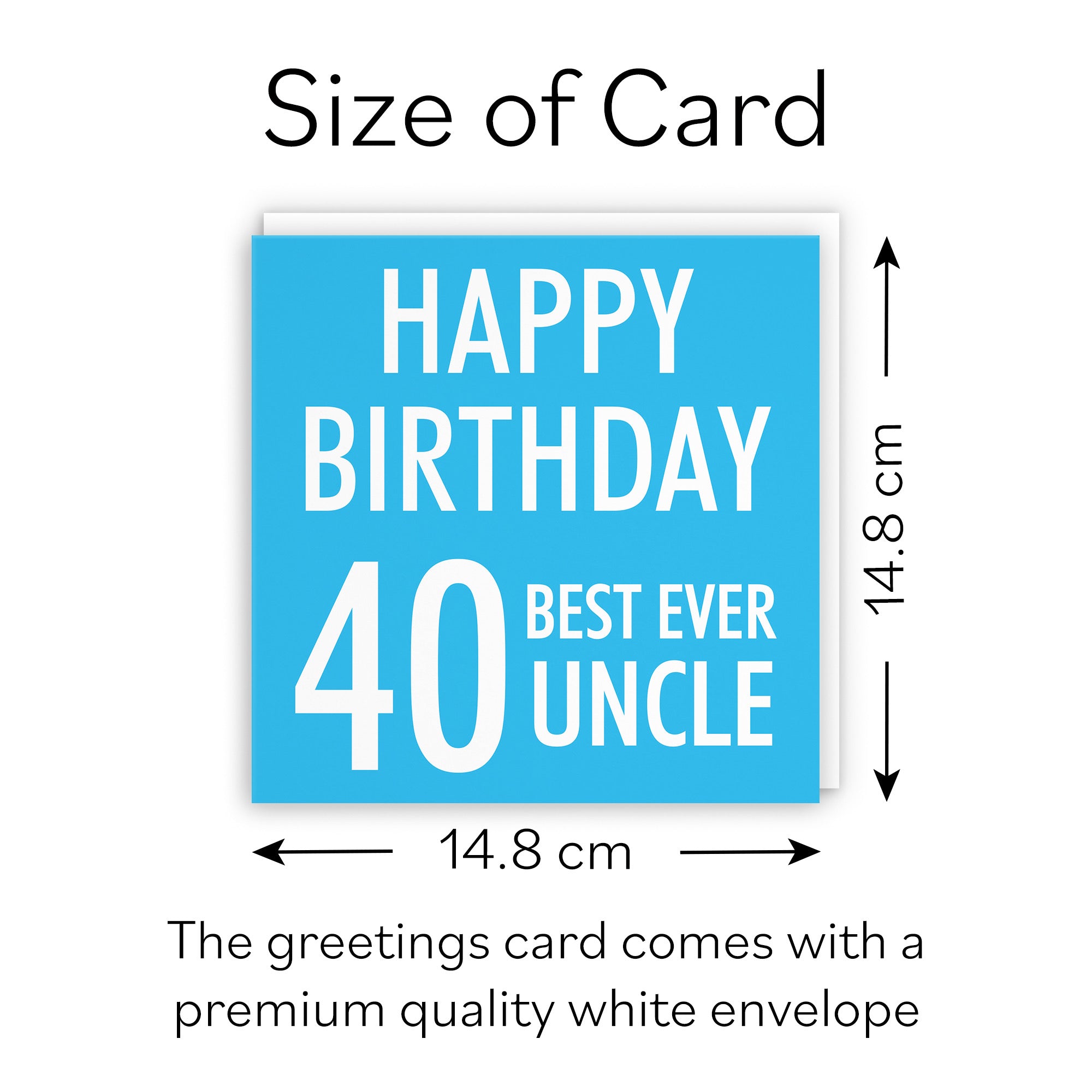 40th Uncle Birthday Card Urban Colour - Default Title (B088FYTYM2)