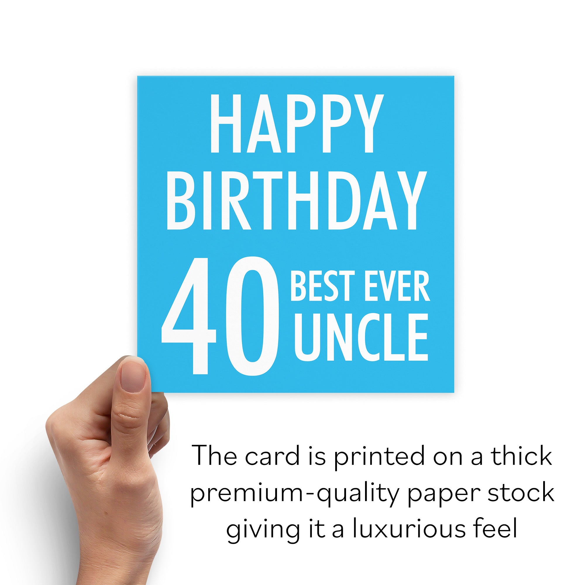 40th Uncle Birthday Card Urban Colour - Default Title (B088FYTYM2)