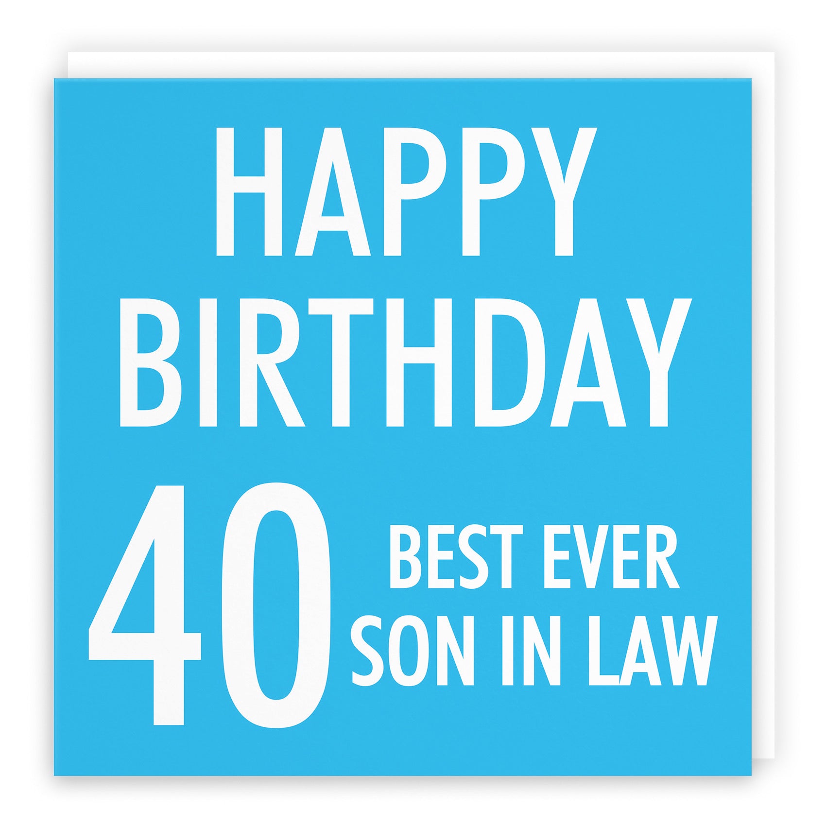 40th Son In Law Birthday Card Urban Colour - Default Title (B088FZ2NMG)
