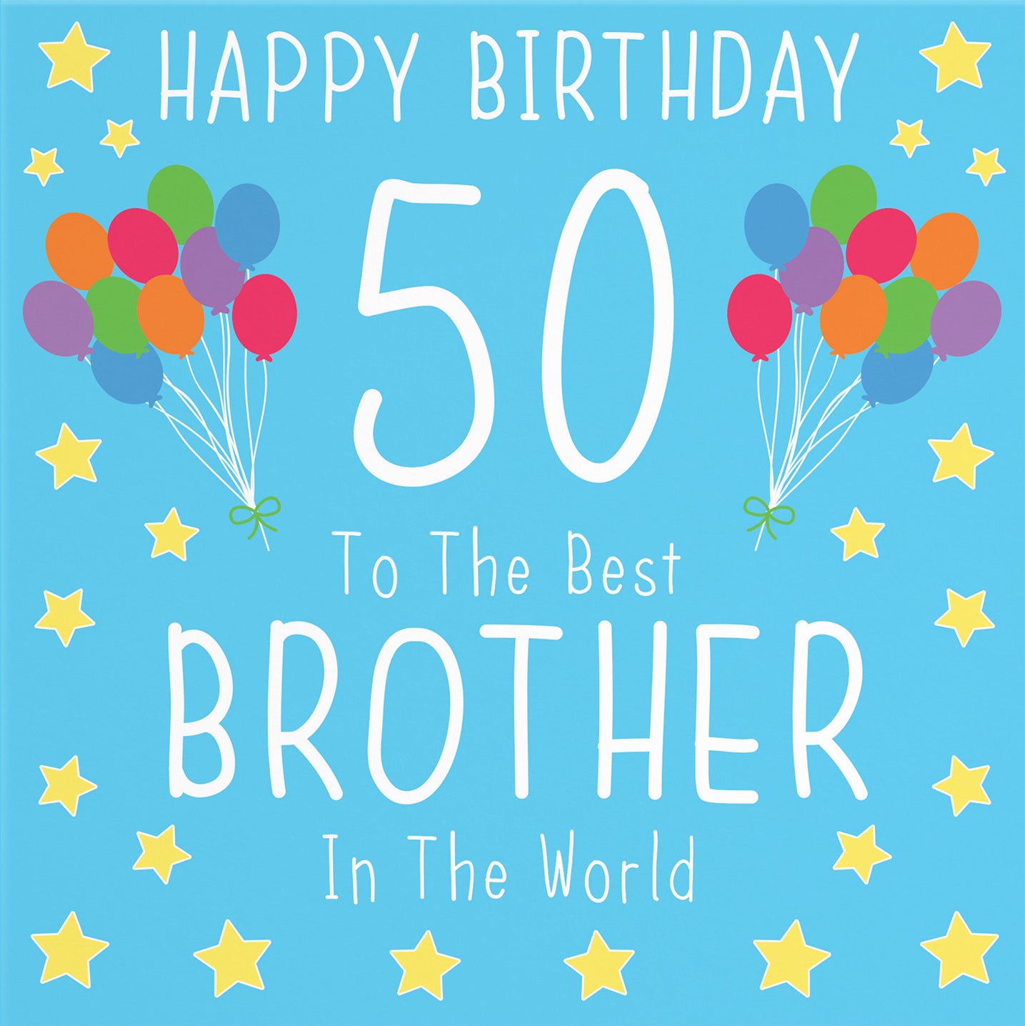 50th Brother Birthday Card Iconic - Default Title (B088FZH6T6)