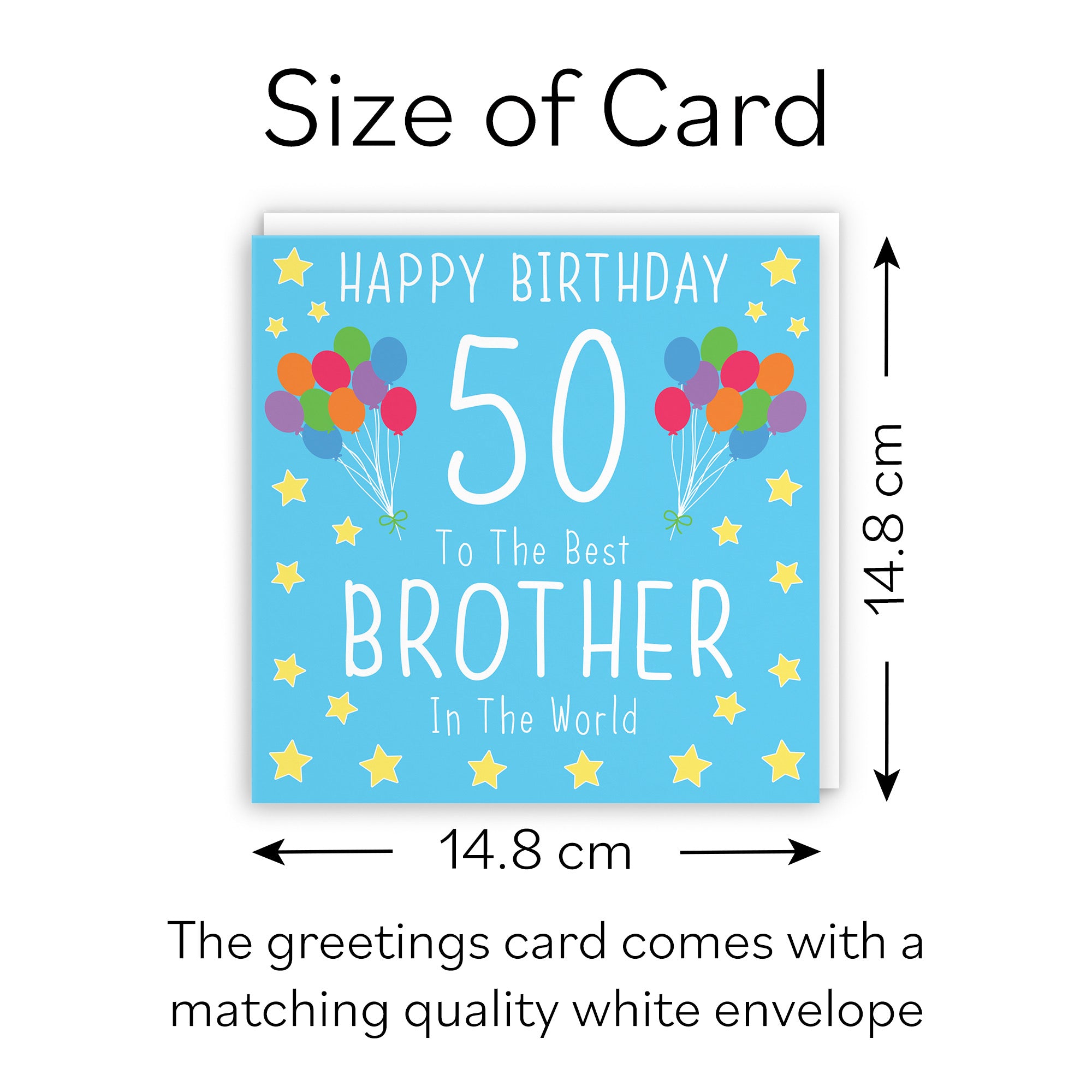 50th Brother Birthday Card Iconic - Default Title (B088FZH6T6)