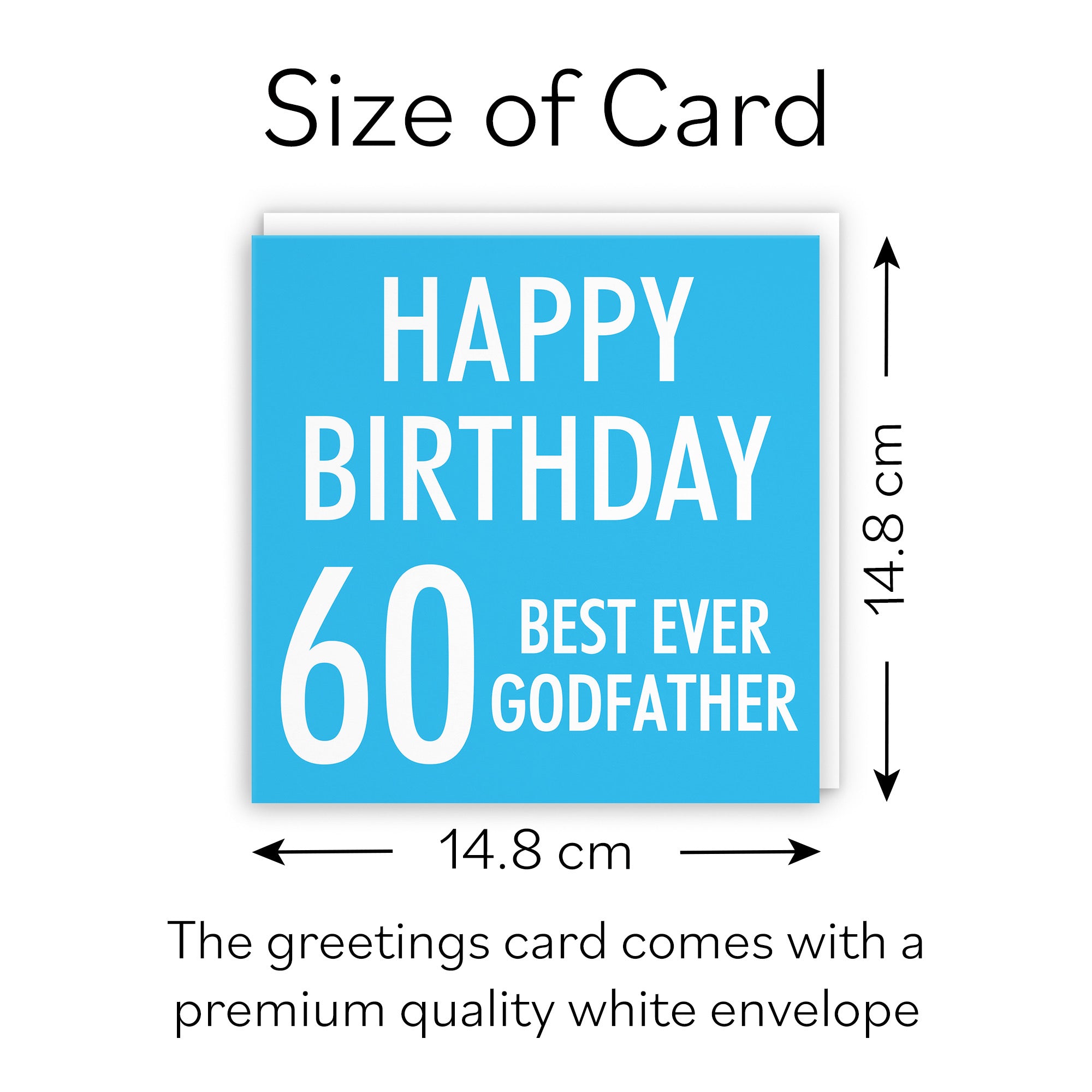 60th Godfather Birthday Card Urban Colour - Default Title (B088GMHGSK)