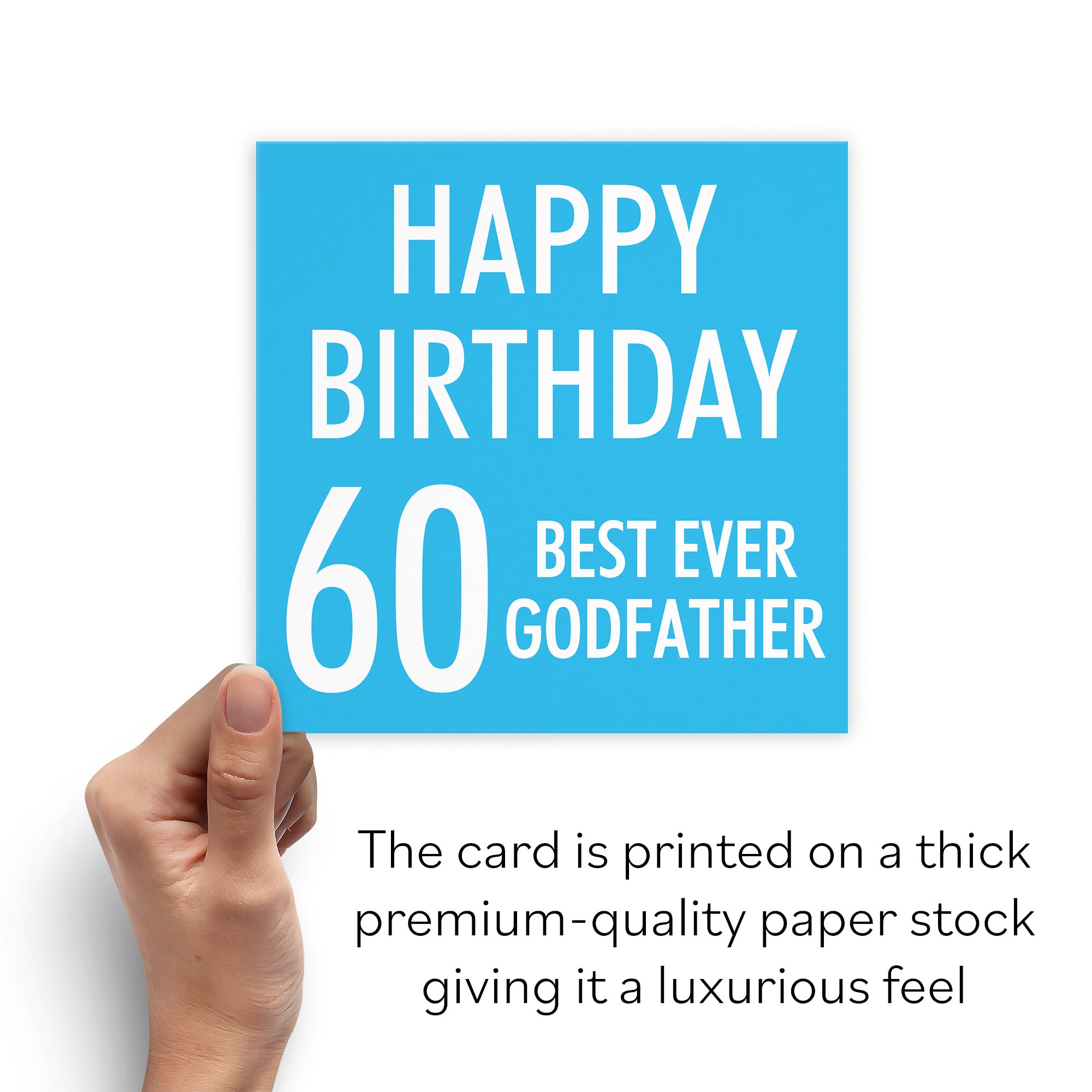 60th Godfather Birthday Card Urban Colour - Default Title (B088GMHGSK)