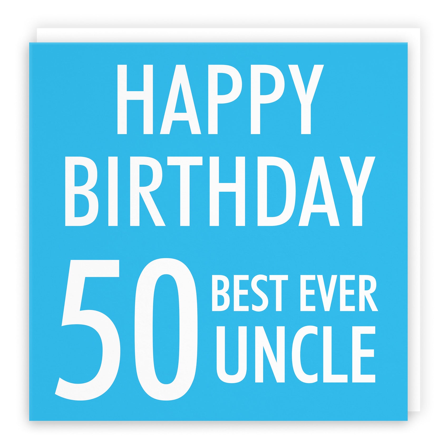 50th Uncle Birthday Card Urban Colour - Default Title (B088GZ535B)