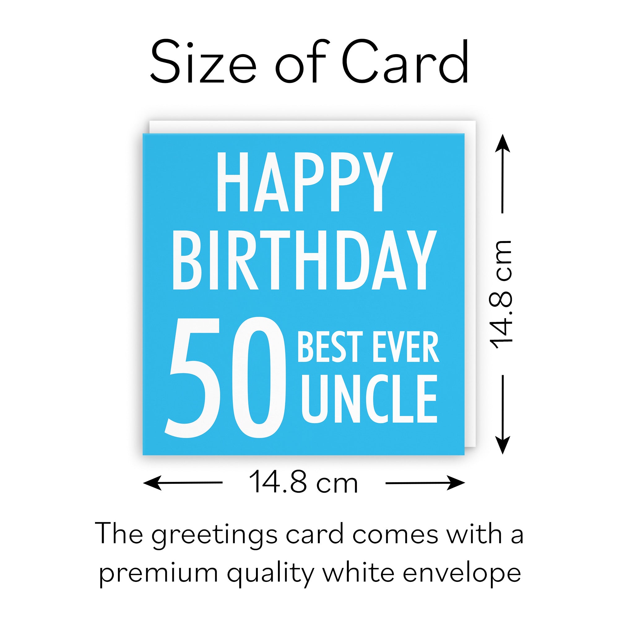 50th Uncle Birthday Card Urban Colour - Default Title (B088GZ535B)