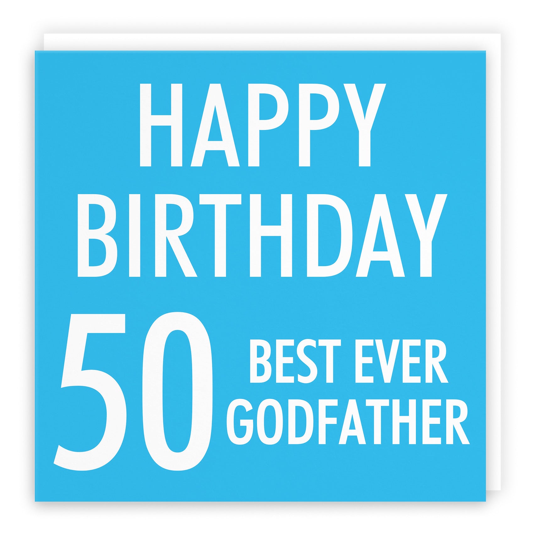 50th Godfather Birthday Card Urban Colour - Default Title (B088H12NTY)