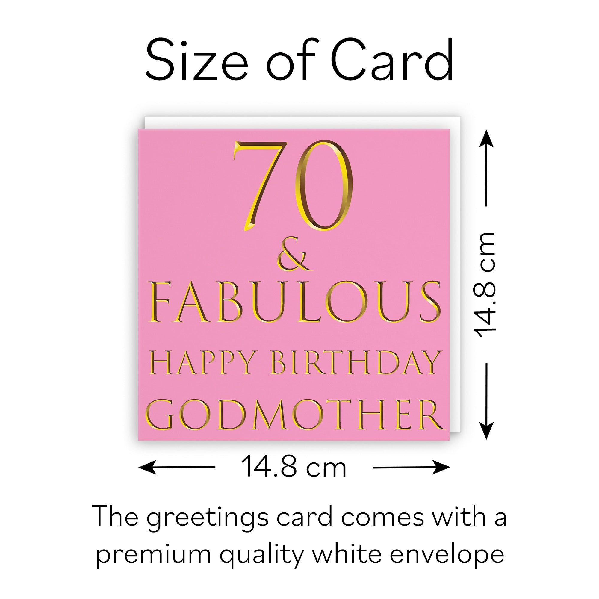 70th Godmother Birthday Card Still Totally Fabulous - Default Title (B088H7ZHV1)