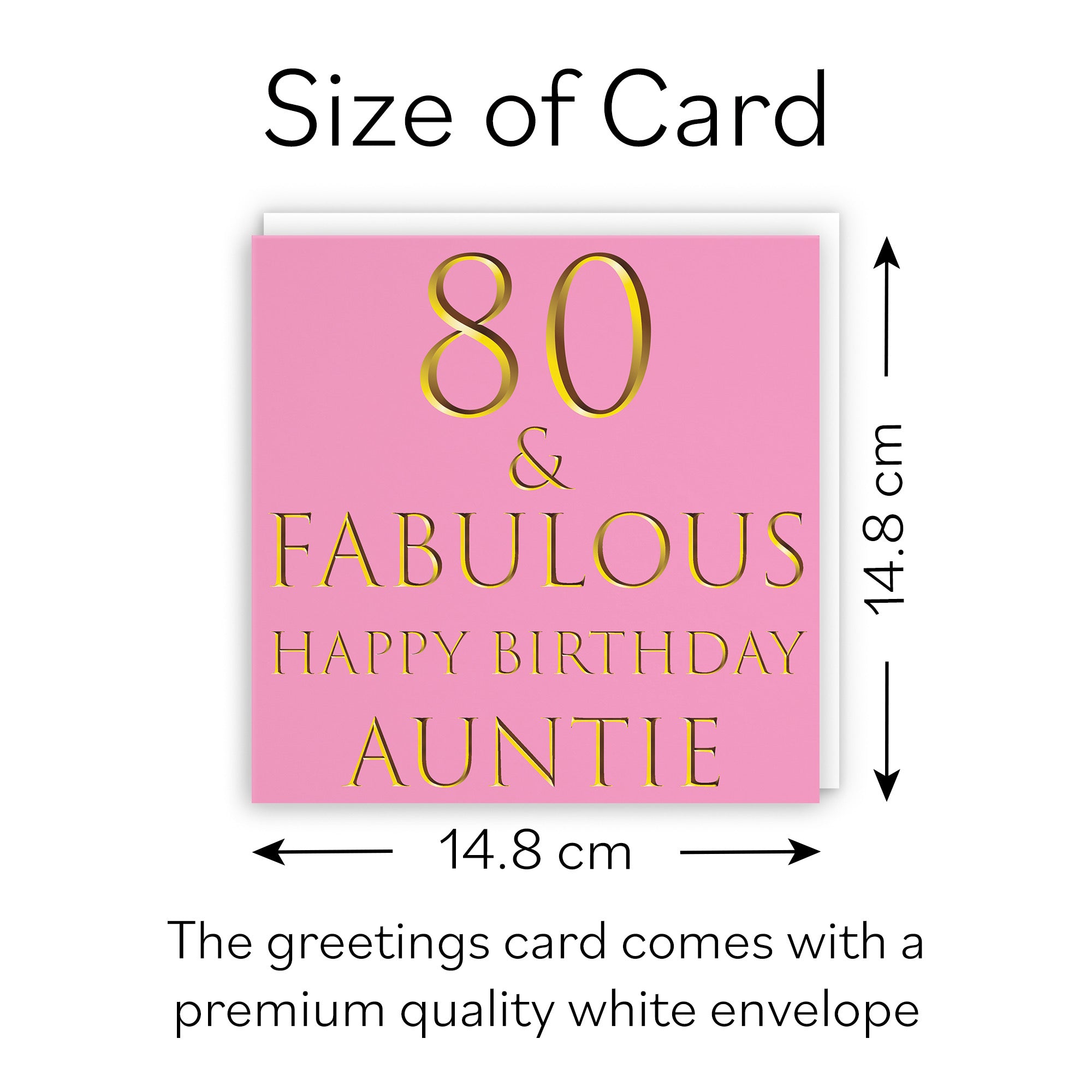 80th Auntie Birthday Card Still Totally Fabulous - Default Title (B088KK4QJN)