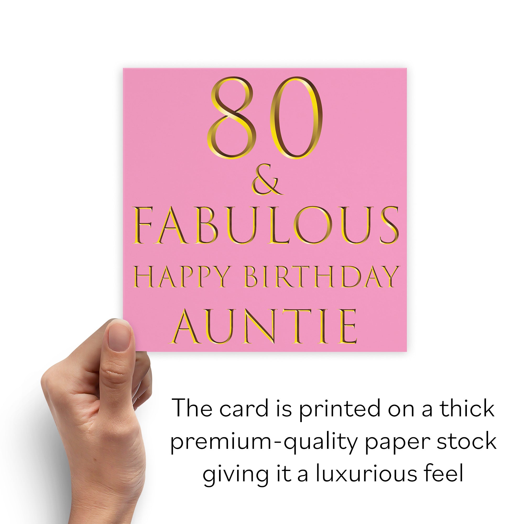 80th Auntie Birthday Card Still Totally Fabulous - Default Title (B088KK4QJN)