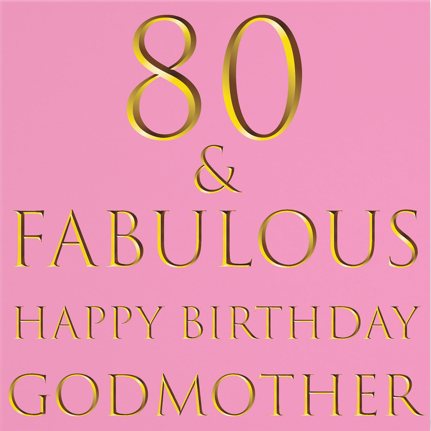 80th Godmother Birthday Card Still Totally Fabulous - Default Title (B088KLJ4WW)