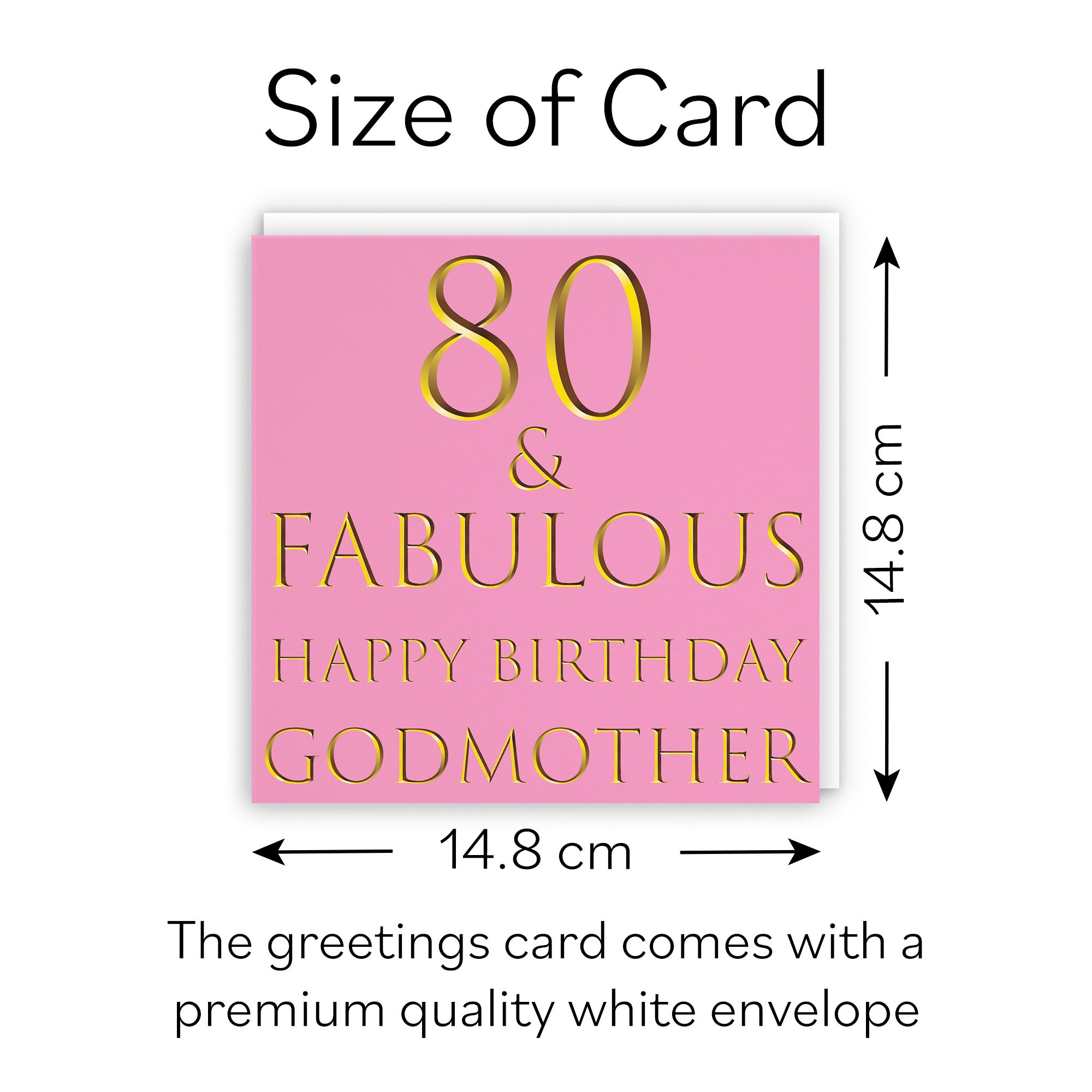 80th Godmother Birthday Card Still Totally Fabulous - Default Title (B088KLJ4WW)