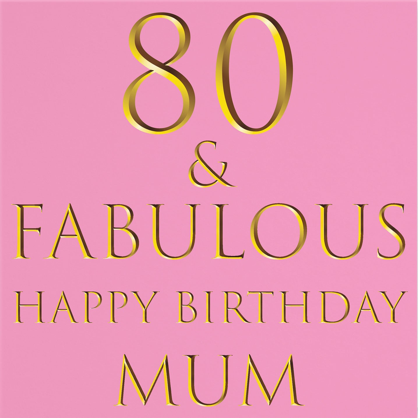 80th Mum Birthday Card Still Totally Fabulous - Default Title (B088KLTLH9)