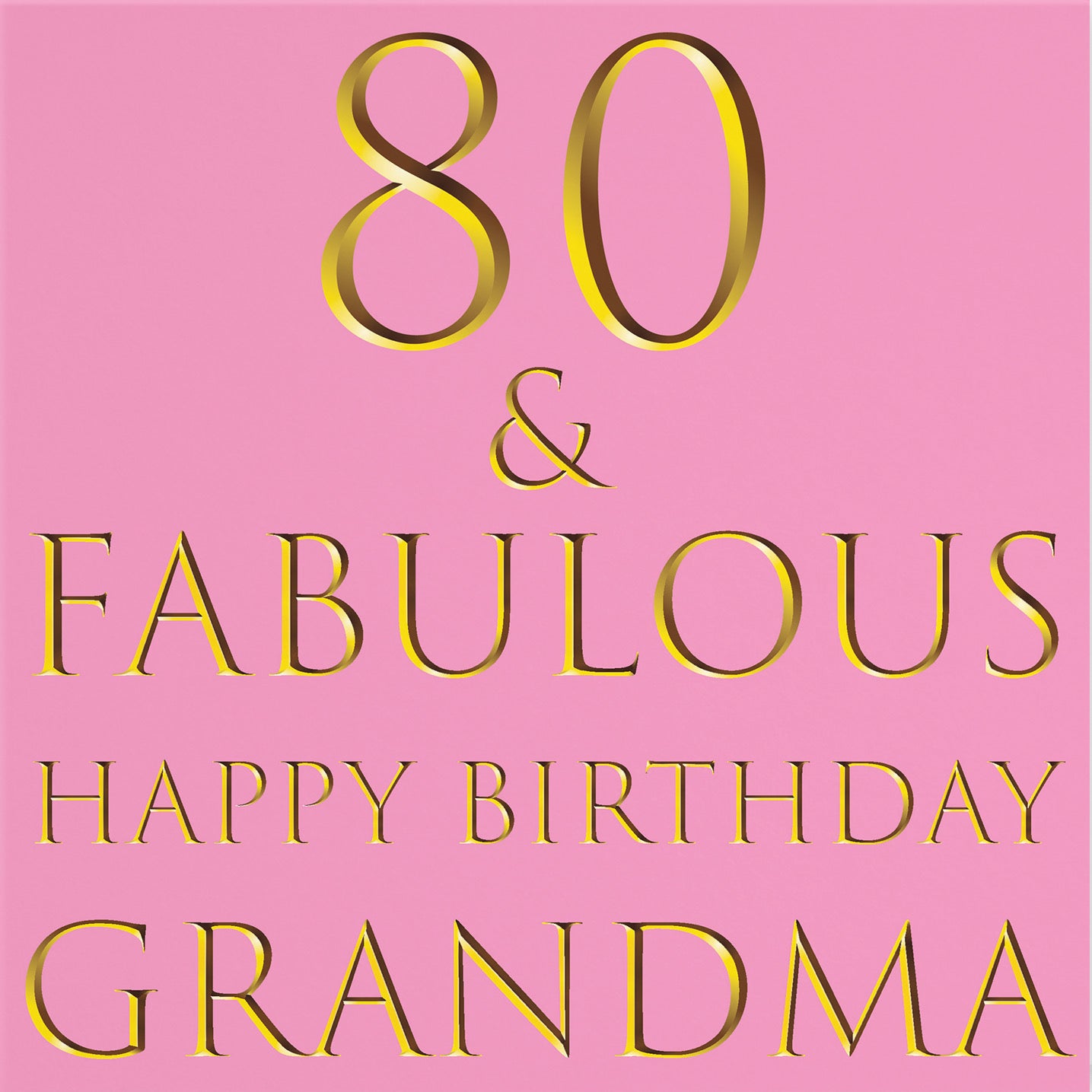 80th Grandma Birthday Card Still Totally Fabulous - Default Title (B088KLX4M9)