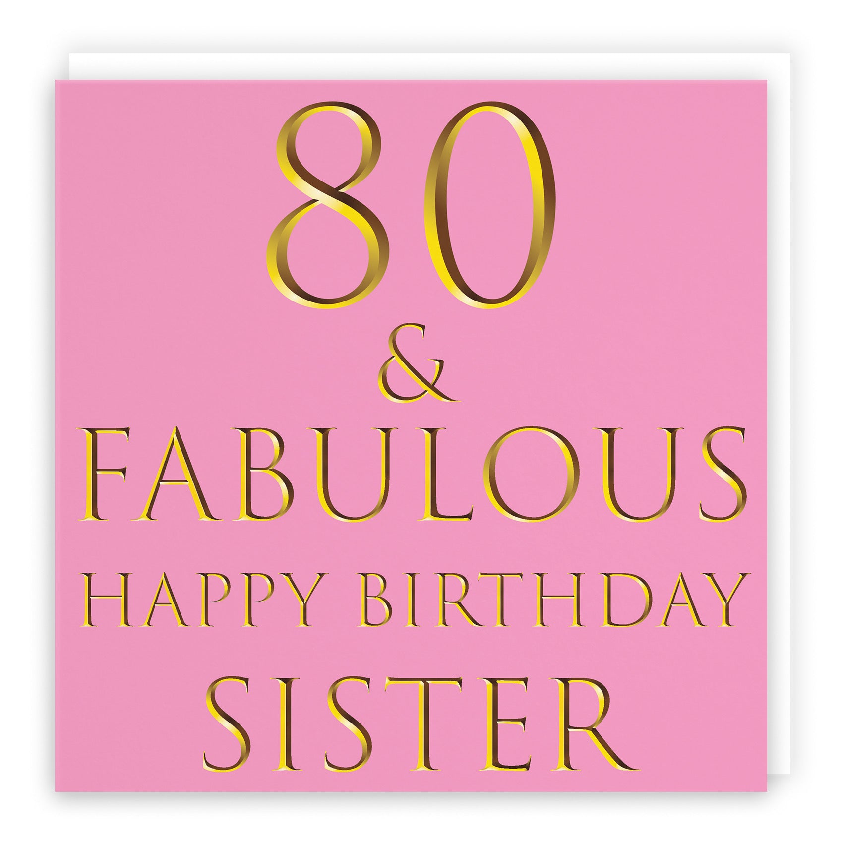 80th Sister Birthday Card Still Totally Fabulous - Default Title (B088KMRLMD)