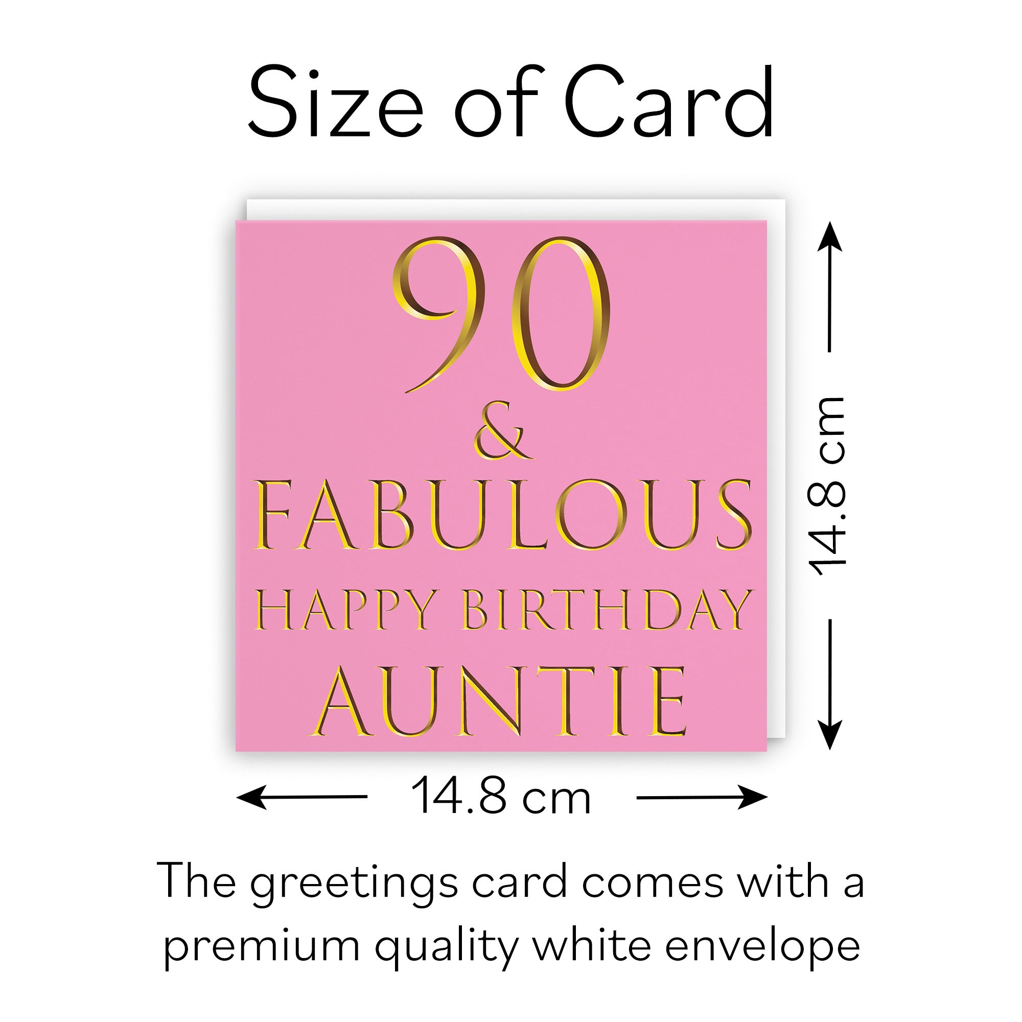 90th Auntie Birthday Card Still Totally Fabulous - Default Title (B088KN4YDD)