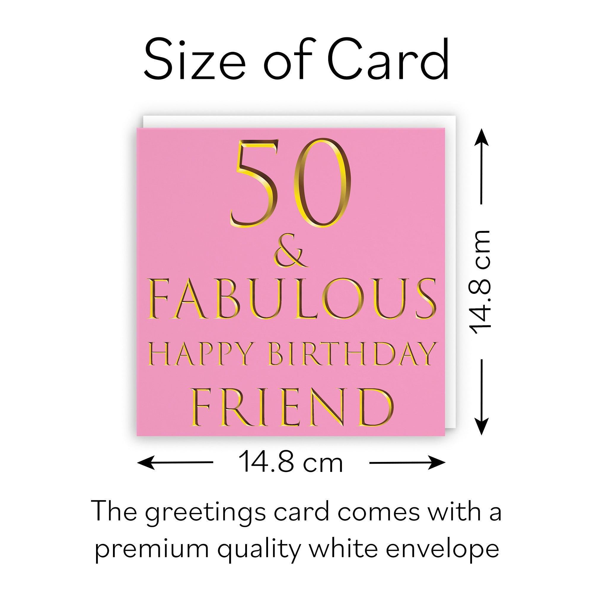 50th Friend Birthday Card Still Totally Fabulous - Default Title (B0891TNLB1)