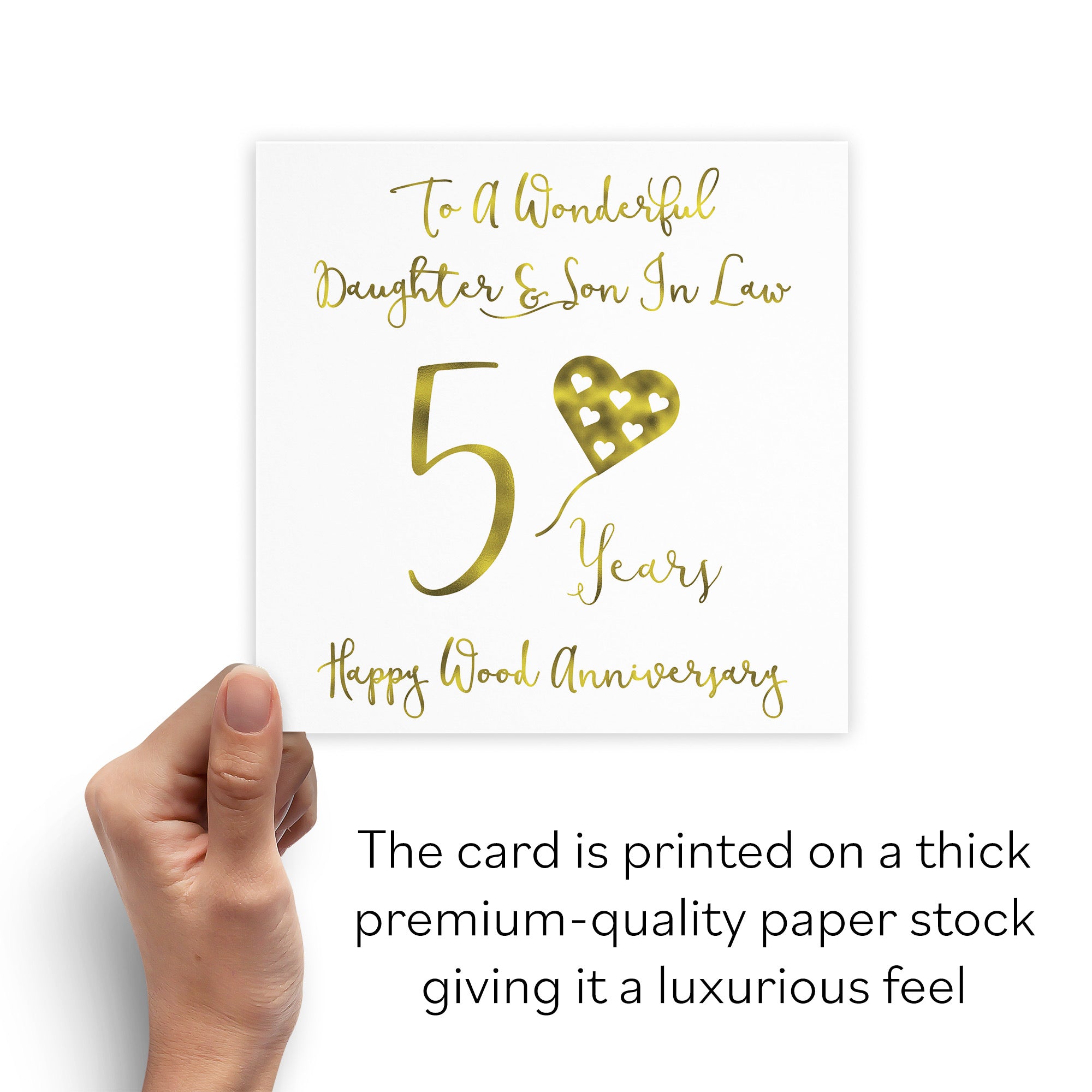 5th Daughter And Son In Law Anniversary Card Milano - Default Title (B08BXC69FR)