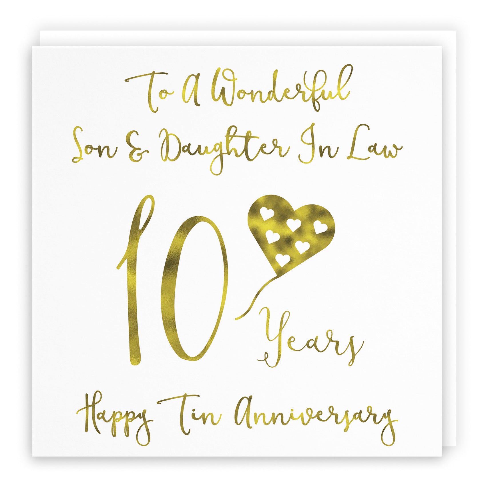 10th Son And Daughter In Law Anniversary Card Milano - Default Title (B08FCL4VVL)