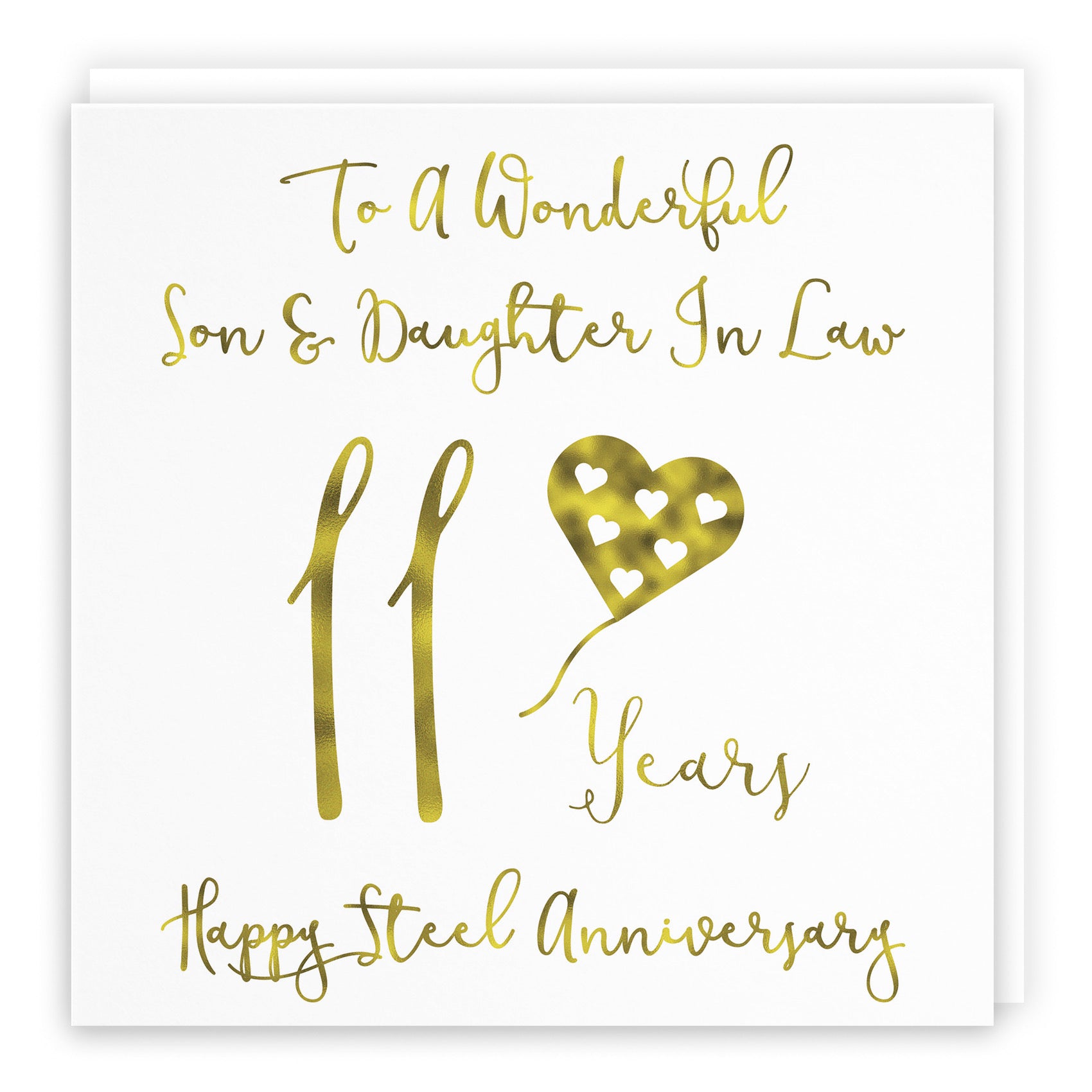 11th Son And Daughter In Law Anniversary Card Milano - Default Title (B08FCNCMY1)