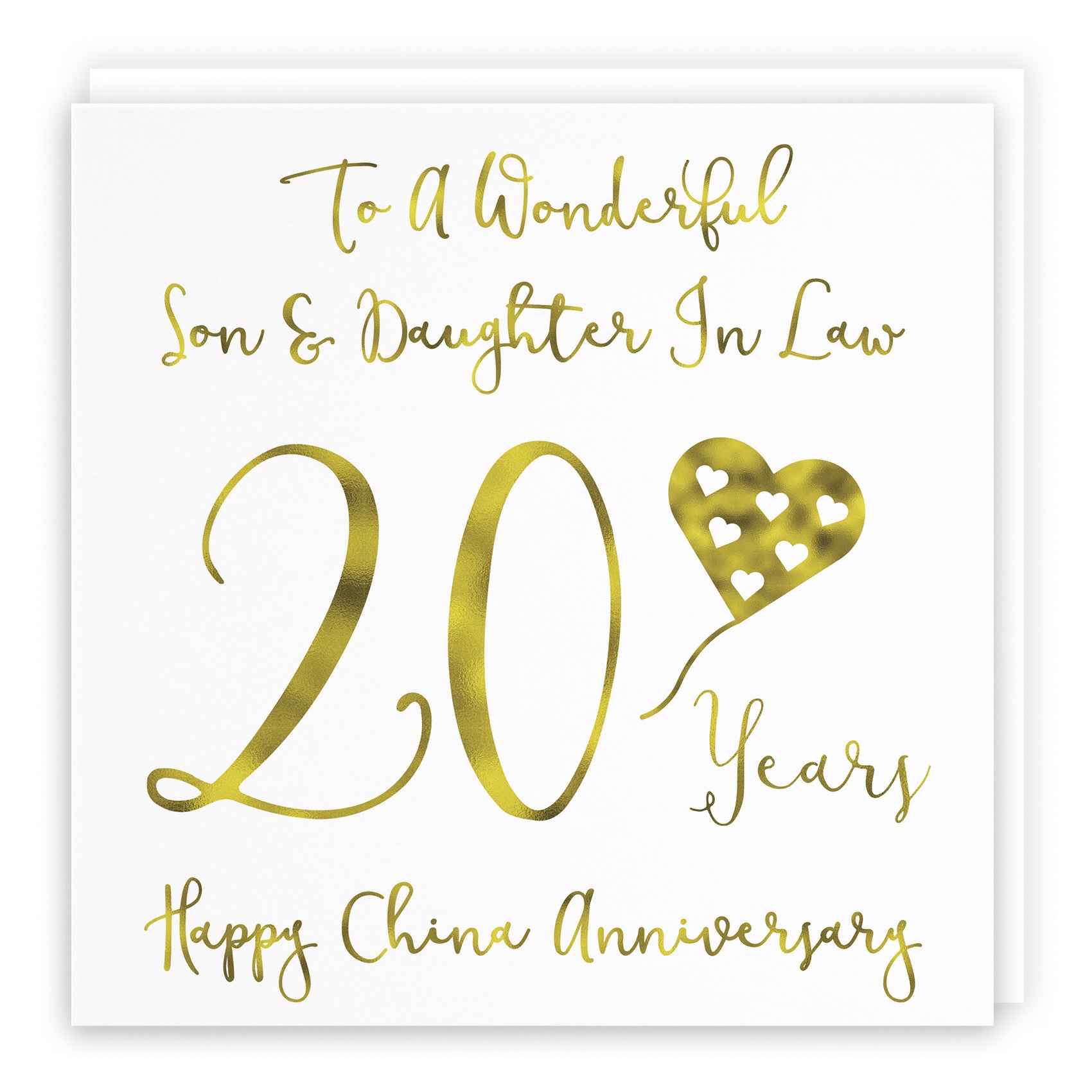 20th Son And Daughter In Law Anniversary Card Milano - Default Title (B08FCYK33Z)