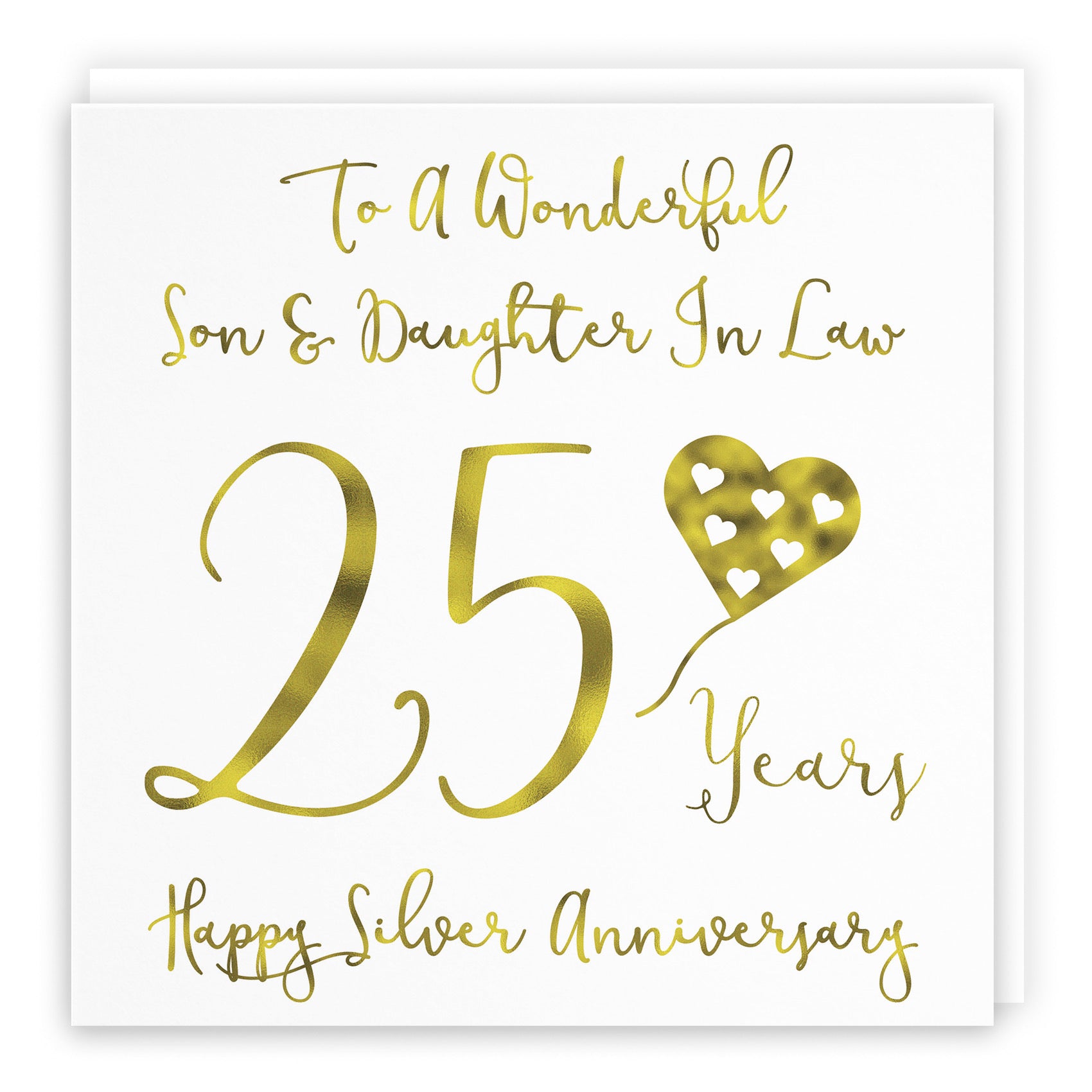 25th Son And Daughter In Law Anniversary Card Milano - Default Title (B08FCYKWJ1)