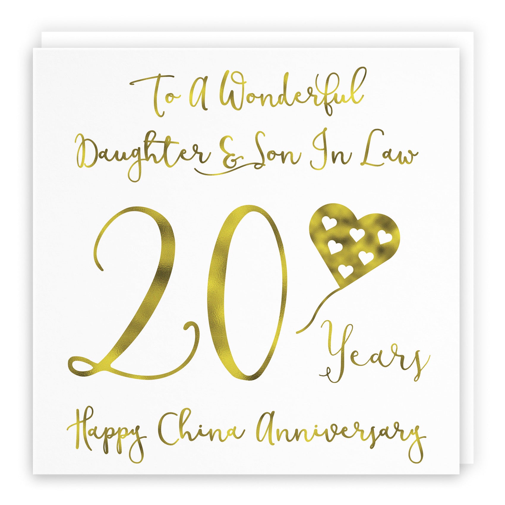 20th Daughter And Son In Law Anniversary Card Milano - Default Title (B08FDVBX8H)