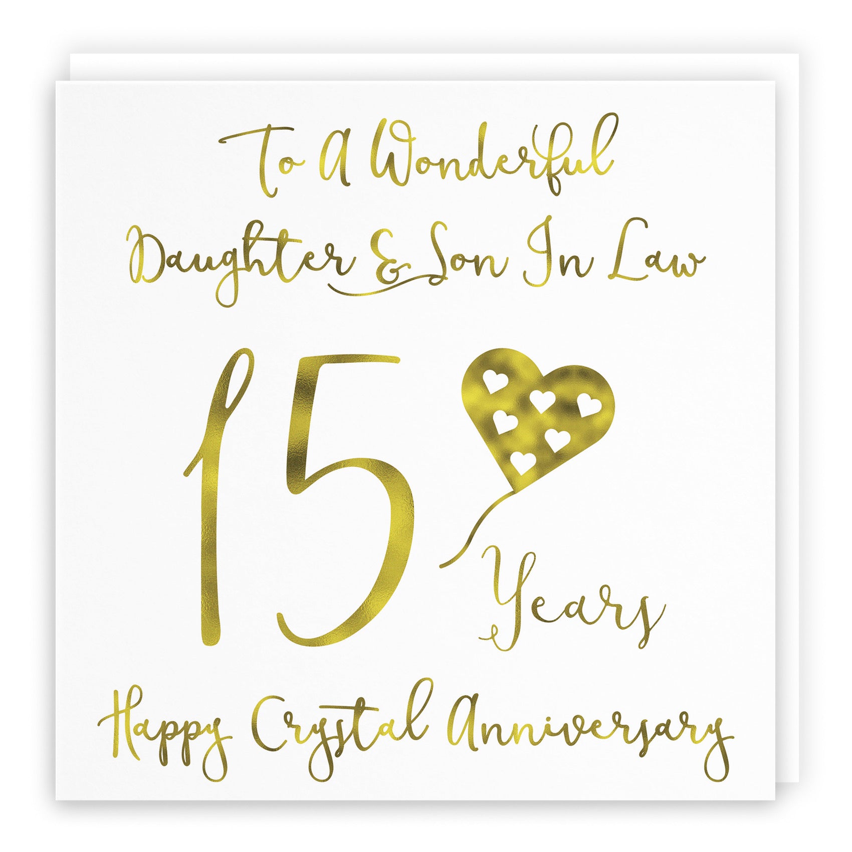 15th Daughter And Son In Law Anniversary Card Milano - Default Title (B08FDVJLK8)