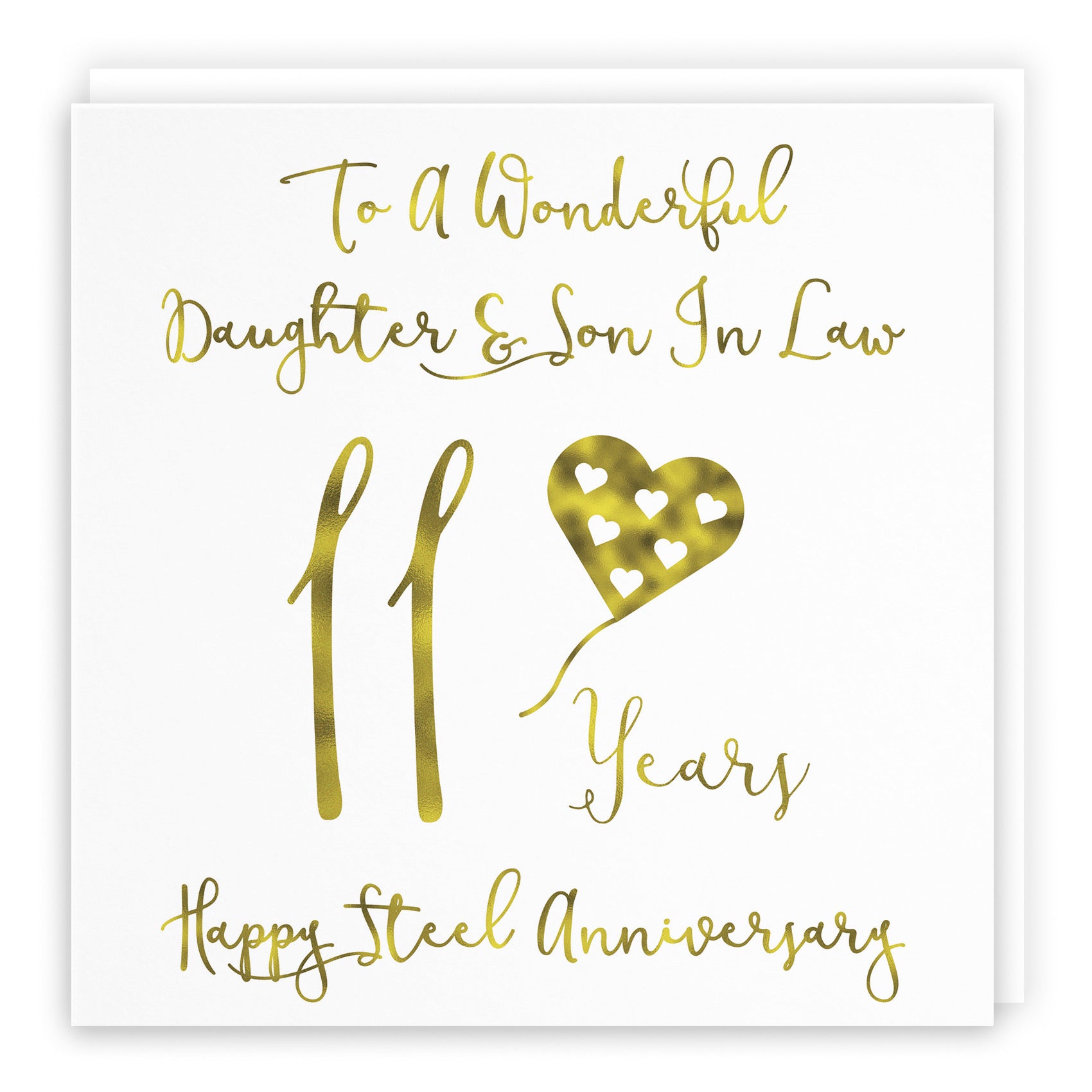 11th Daughter And Son In Law Anniversary Card Milano - Default Title (B08FDWM3CX)