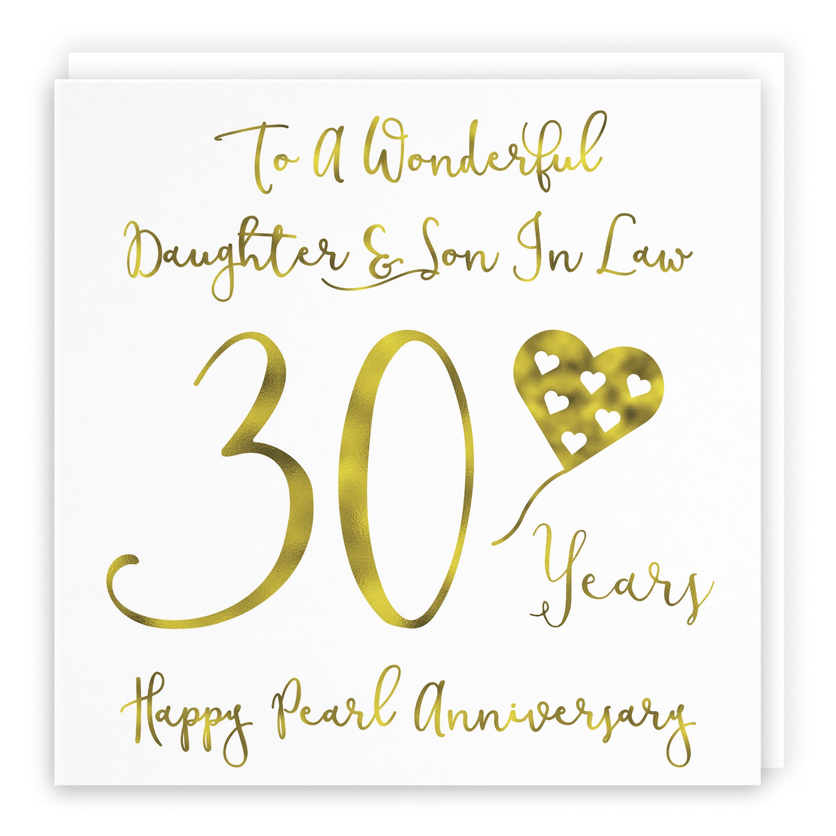 30th Daughter And Son In Law Anniversary Card Milano - Default Title (B08FDY593L)