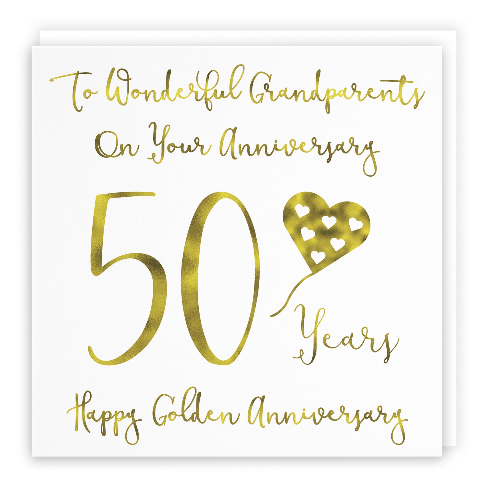 50th Grandparents Anniversary Card Milano - Default Title (B08FDYDJLS)