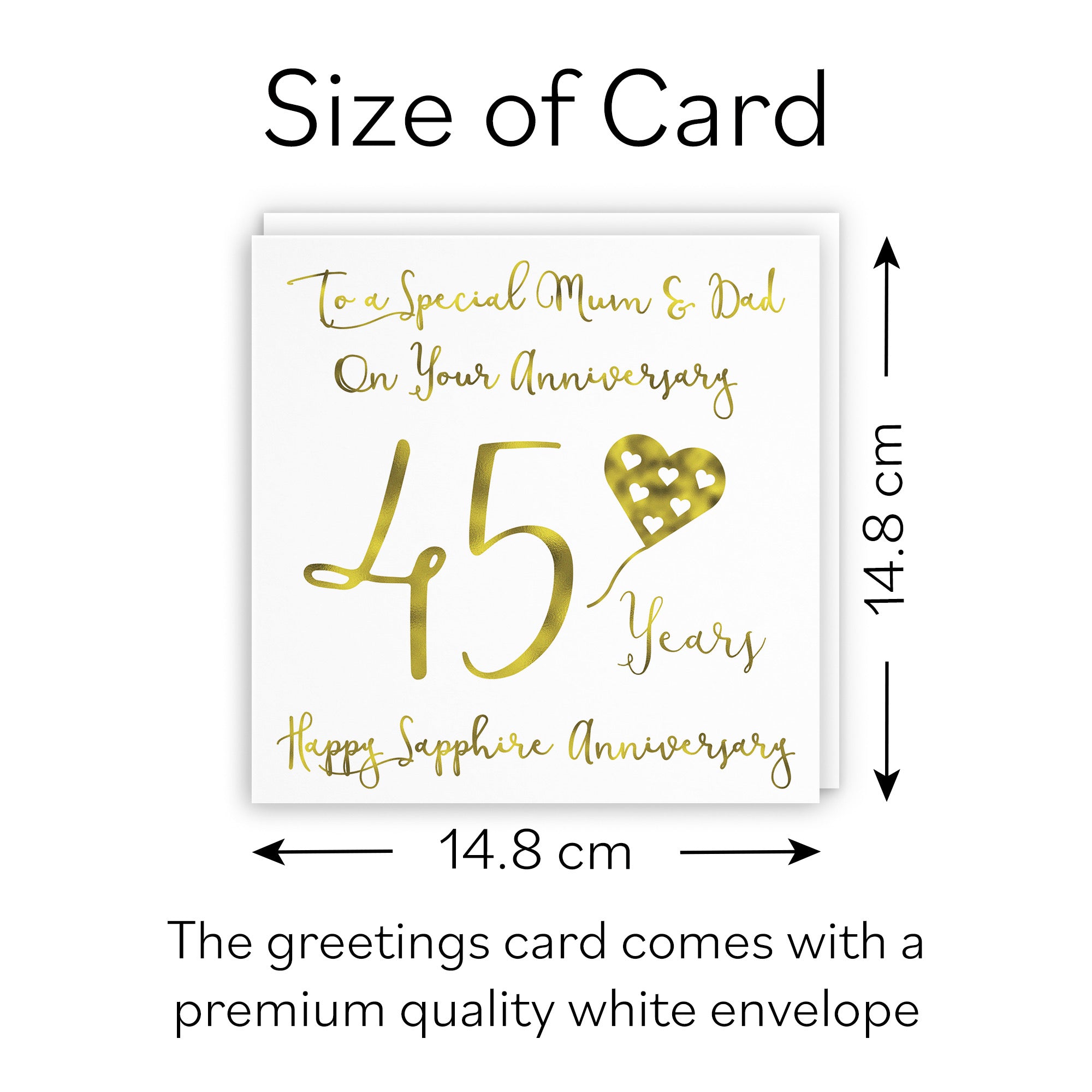 45th Mum And Dad Anniversary Card Milano - Default Title (B08FG8MBV2)