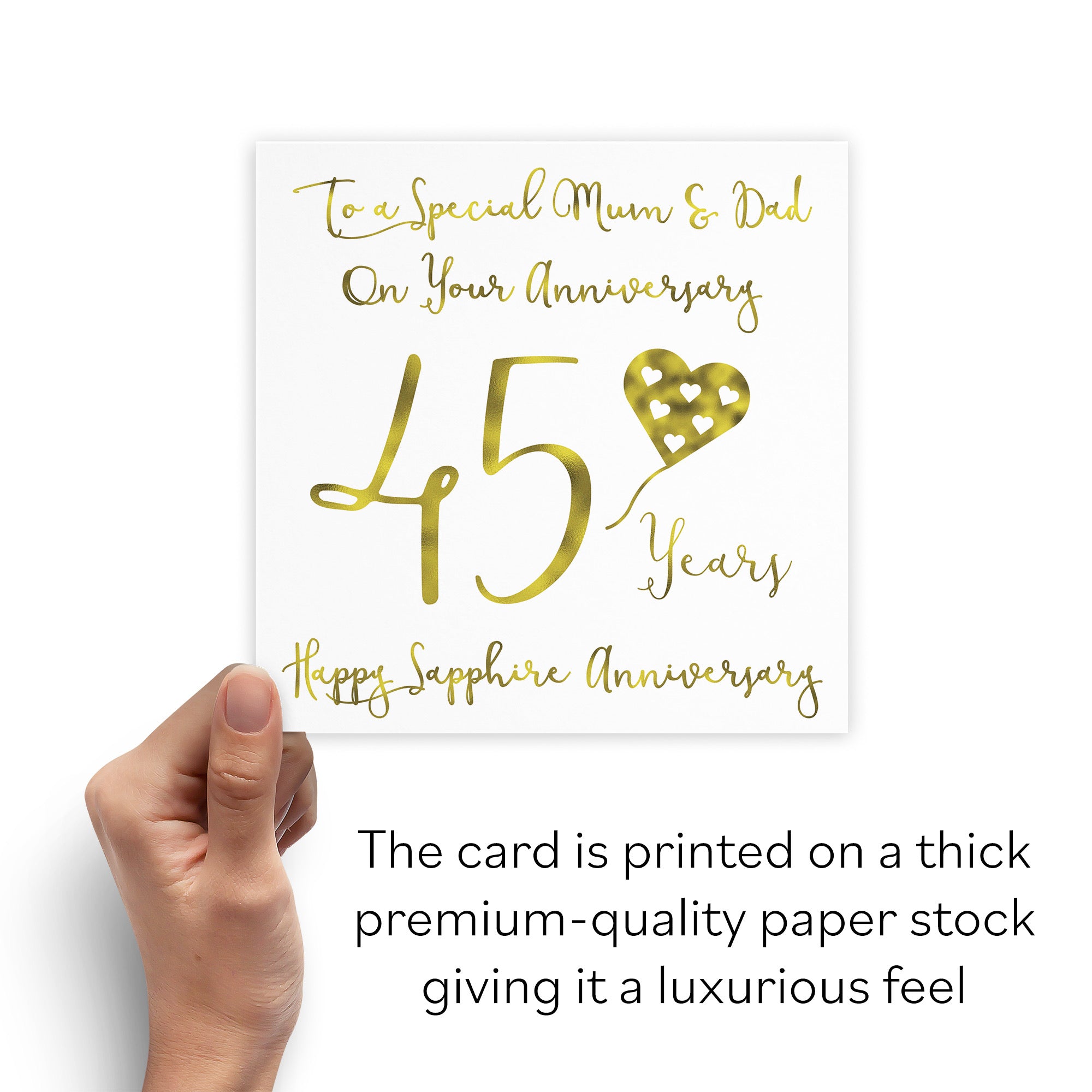 45th Mum And Dad Anniversary Card Milano - Default Title (B08FG8MBV2)