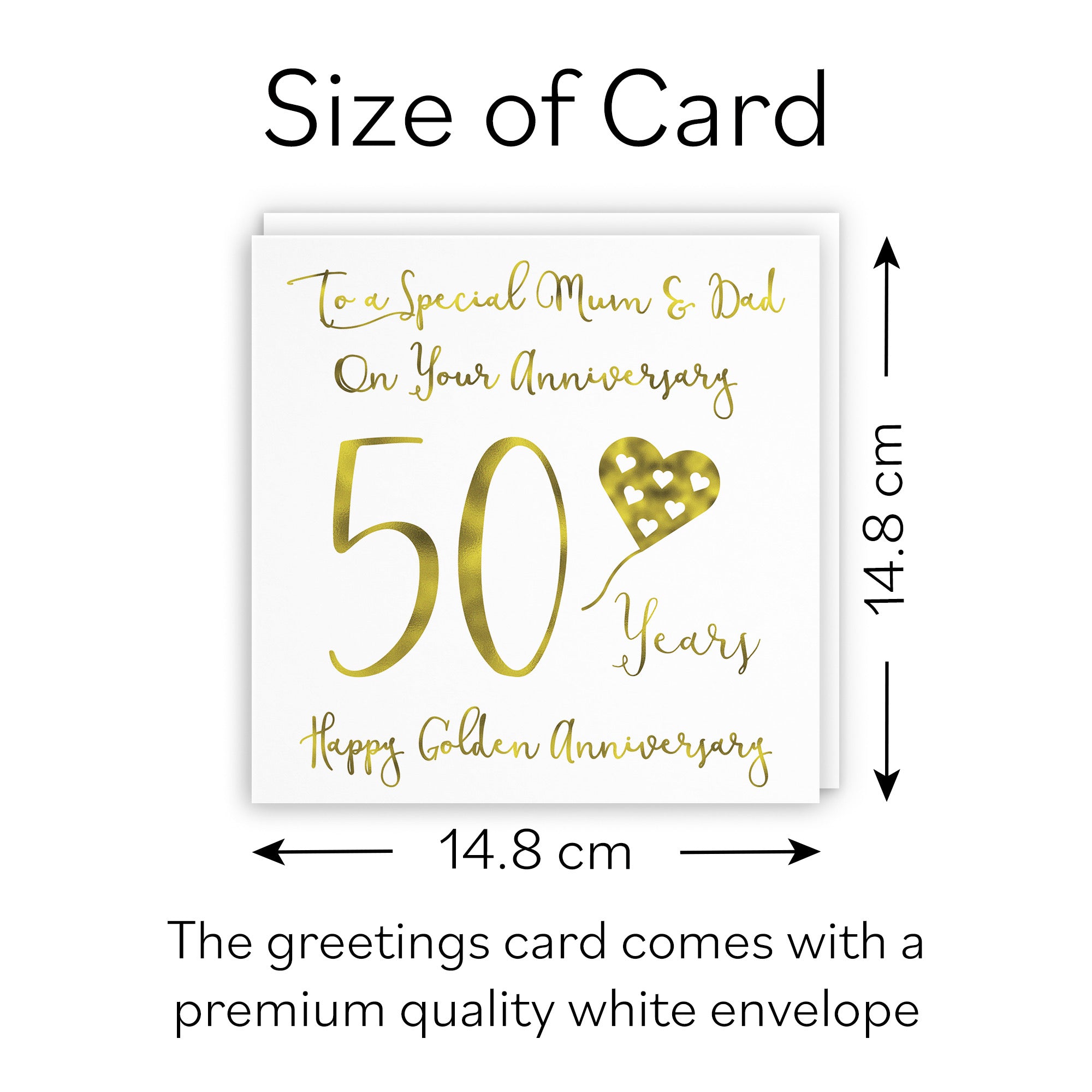 50th Mum And Dad Anniversary Card Milano - Default Title (B08FG8ZCHQ)