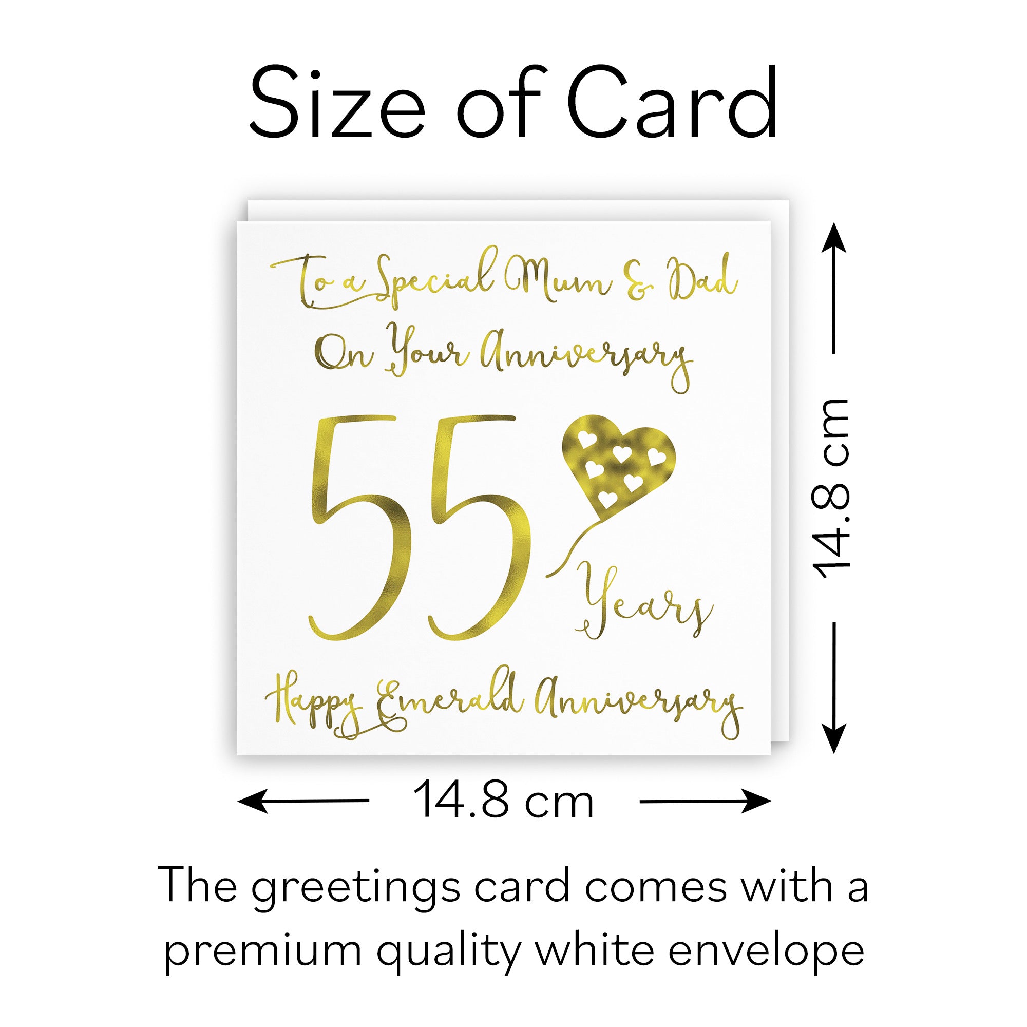 55th Mum And Dad Anniversary Card Milano - Default Title (B08FG9JZ4W)