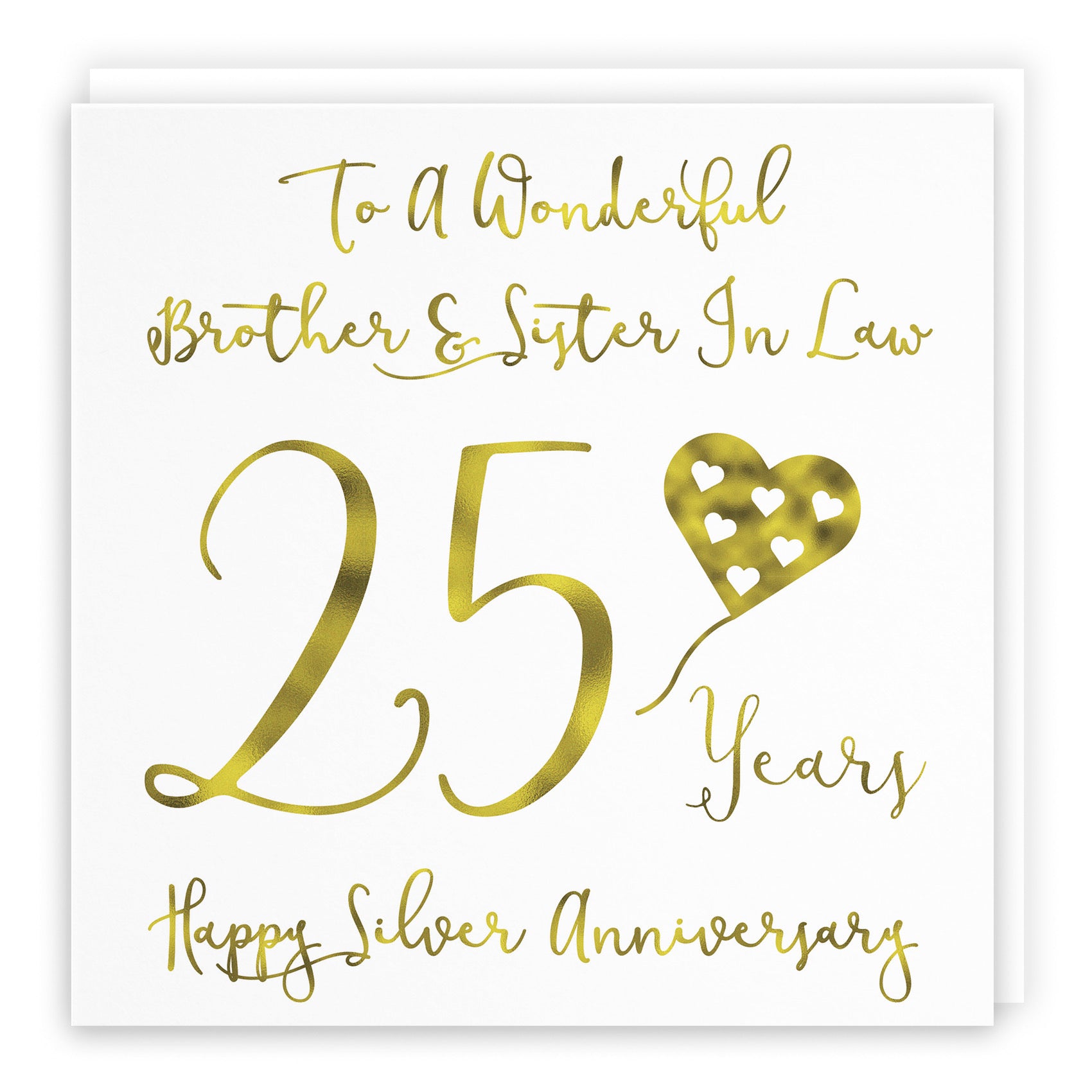 25th Brother And Sister In Law Anniversary Card Milano - Default Title (B08FGBK6KQ)