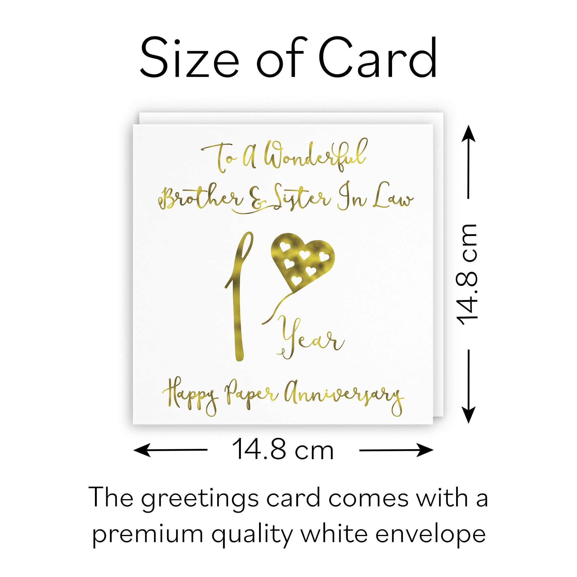 1st Brother And Sister In Law Anniversary Card Milano - Default Title (B08FGBP2WC)