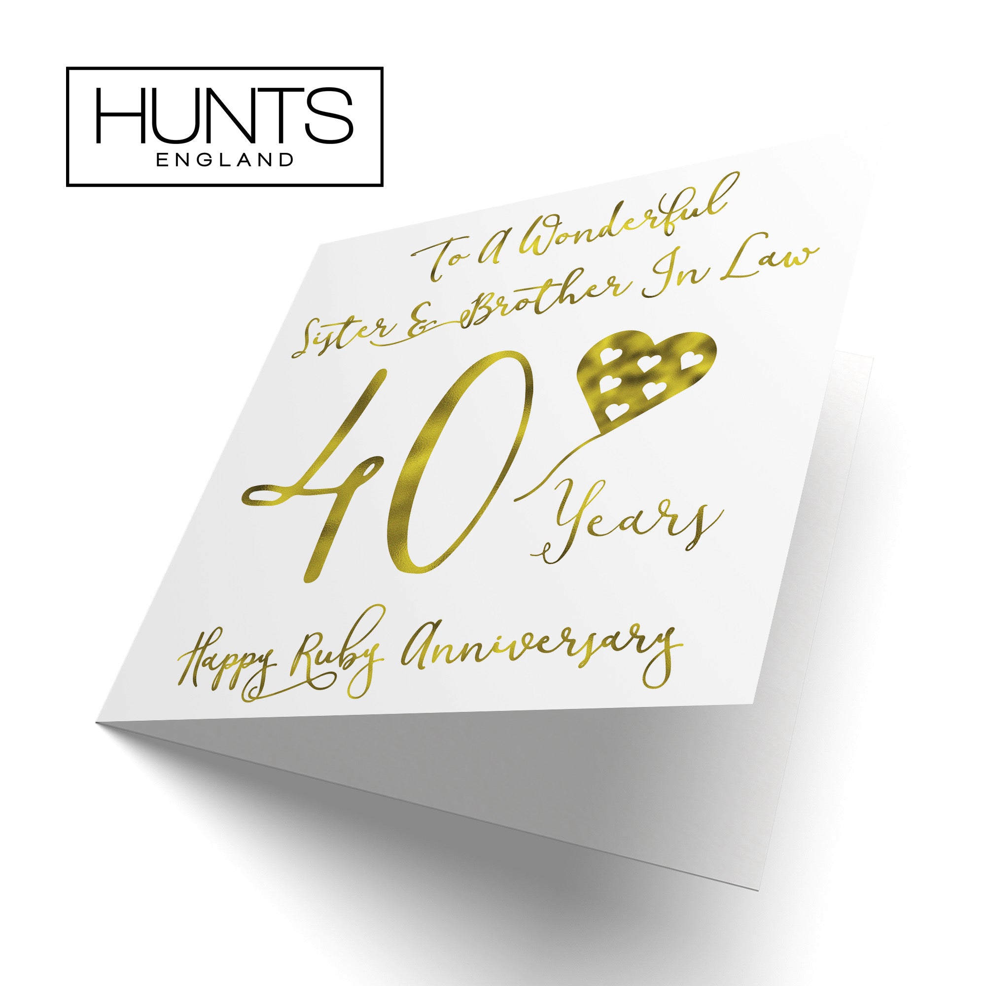 40th Sister And Brother In Law Anniversary Card Milano - Default Title (B08FGJSTP3)