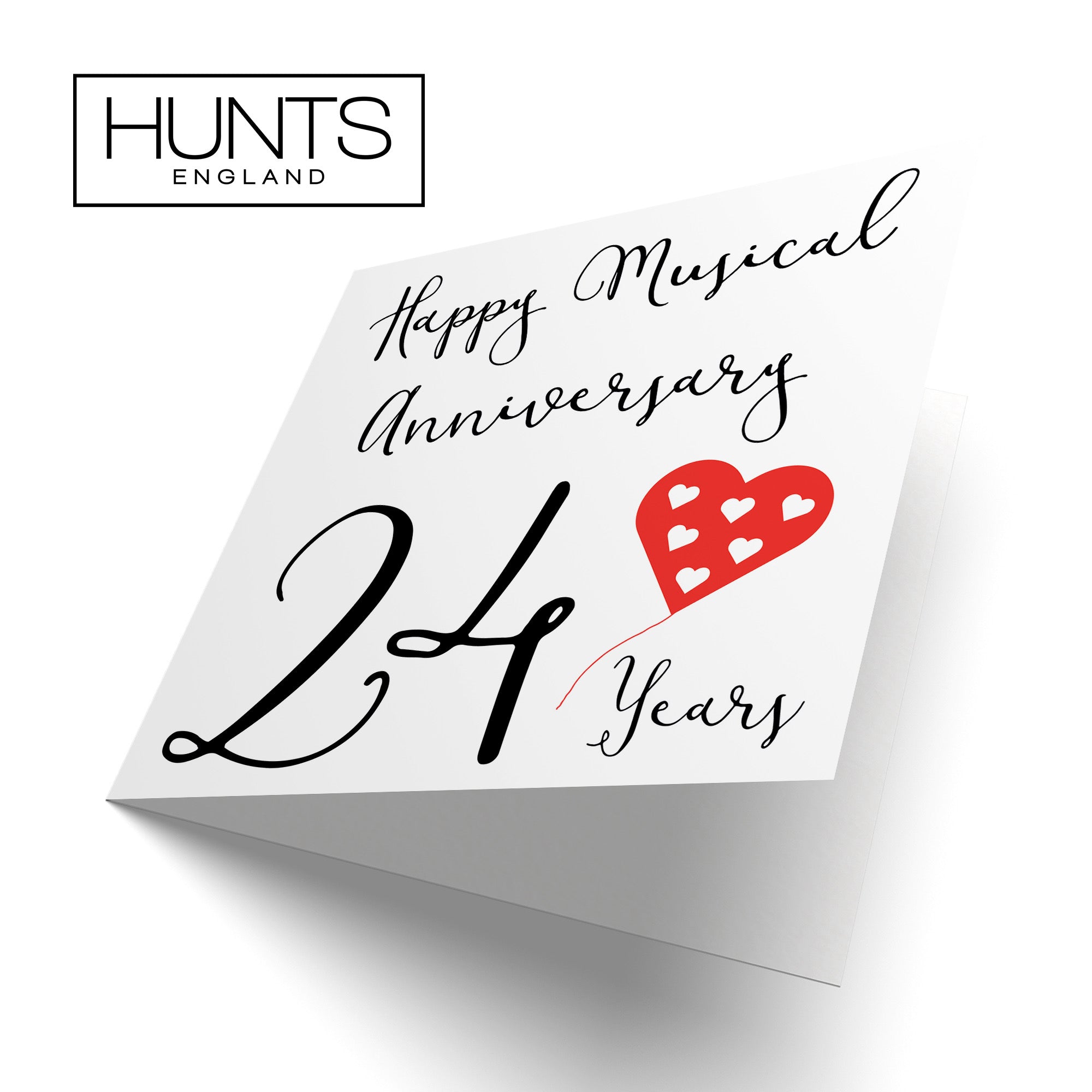 24th Anniversary Card Red Heart - Default Title (B08FHBJGVP)