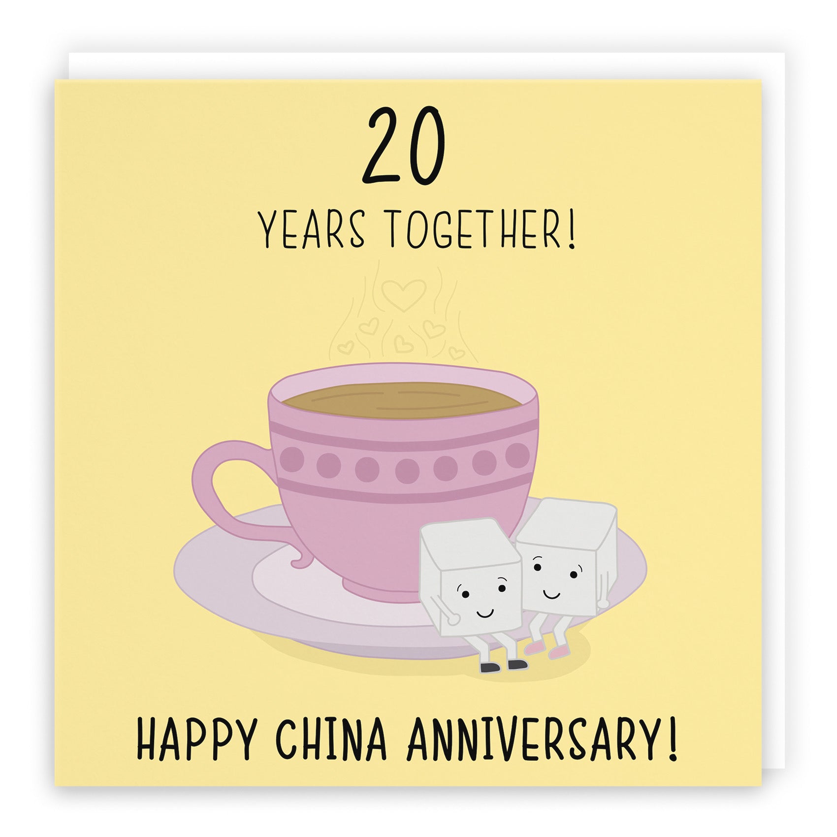 20th Anniversary Card Tea Cup Iconic - Default Title (B08FHBRC2T)