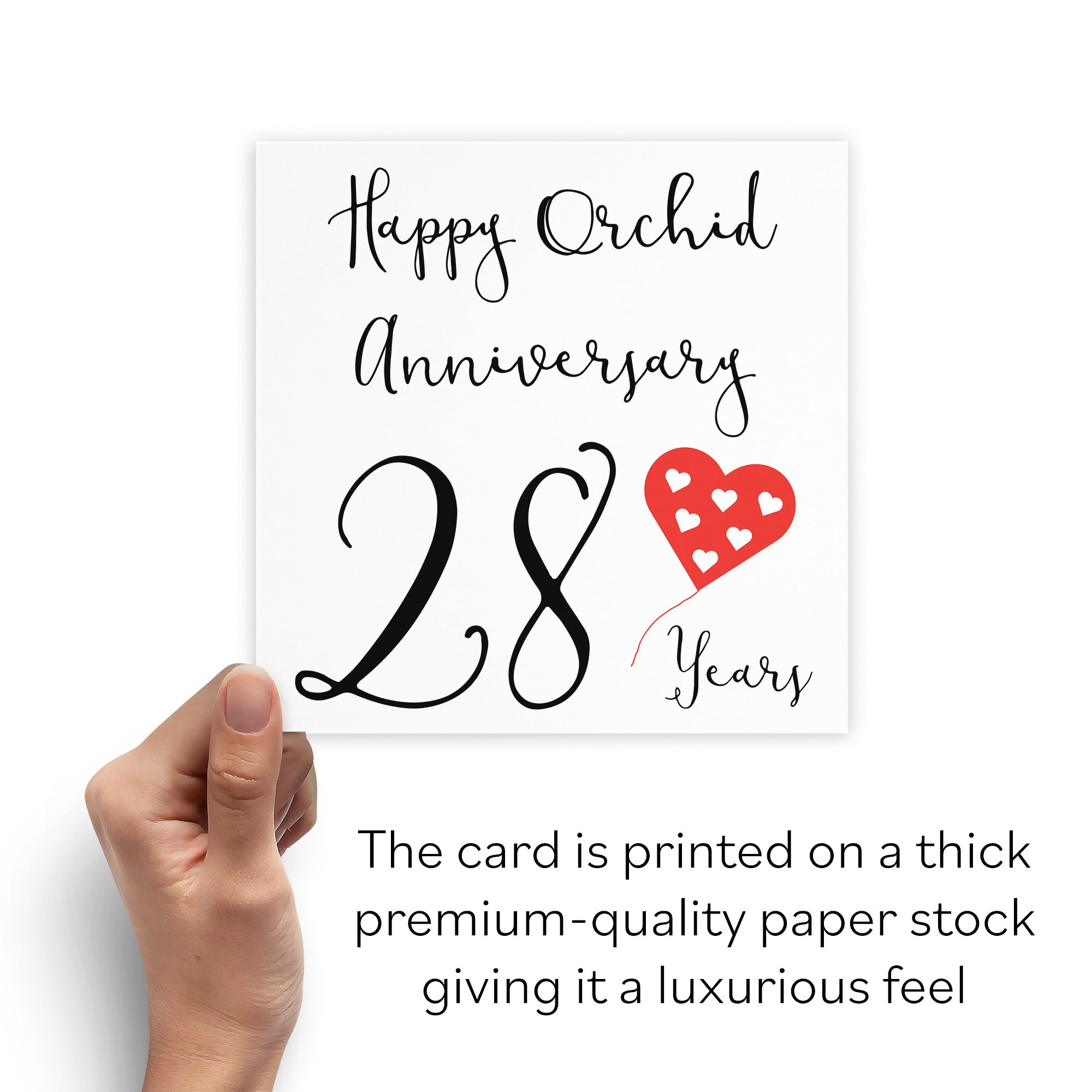 28th Anniversary Card Red Heart - Default Title (B08FHCJ7ZB)