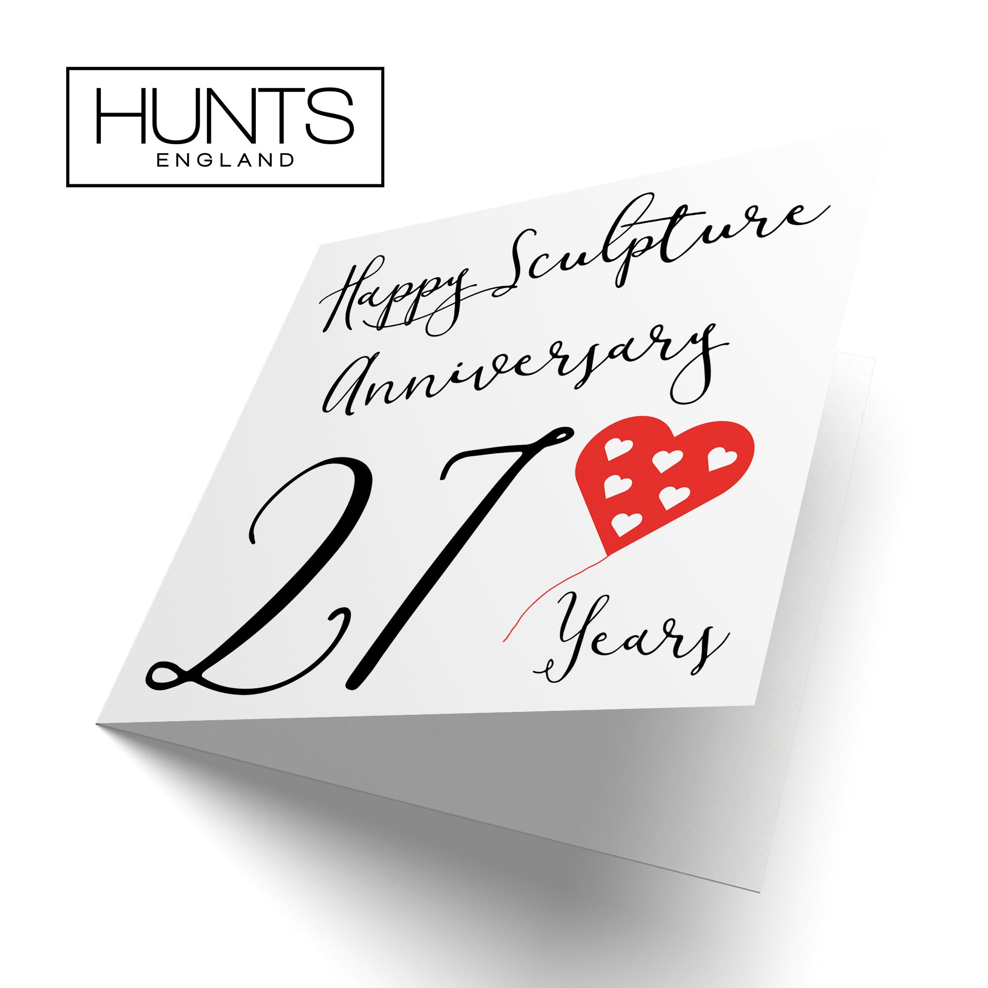 27th Anniversary Card Red Heart - Default Title (B08FHCMHBN)