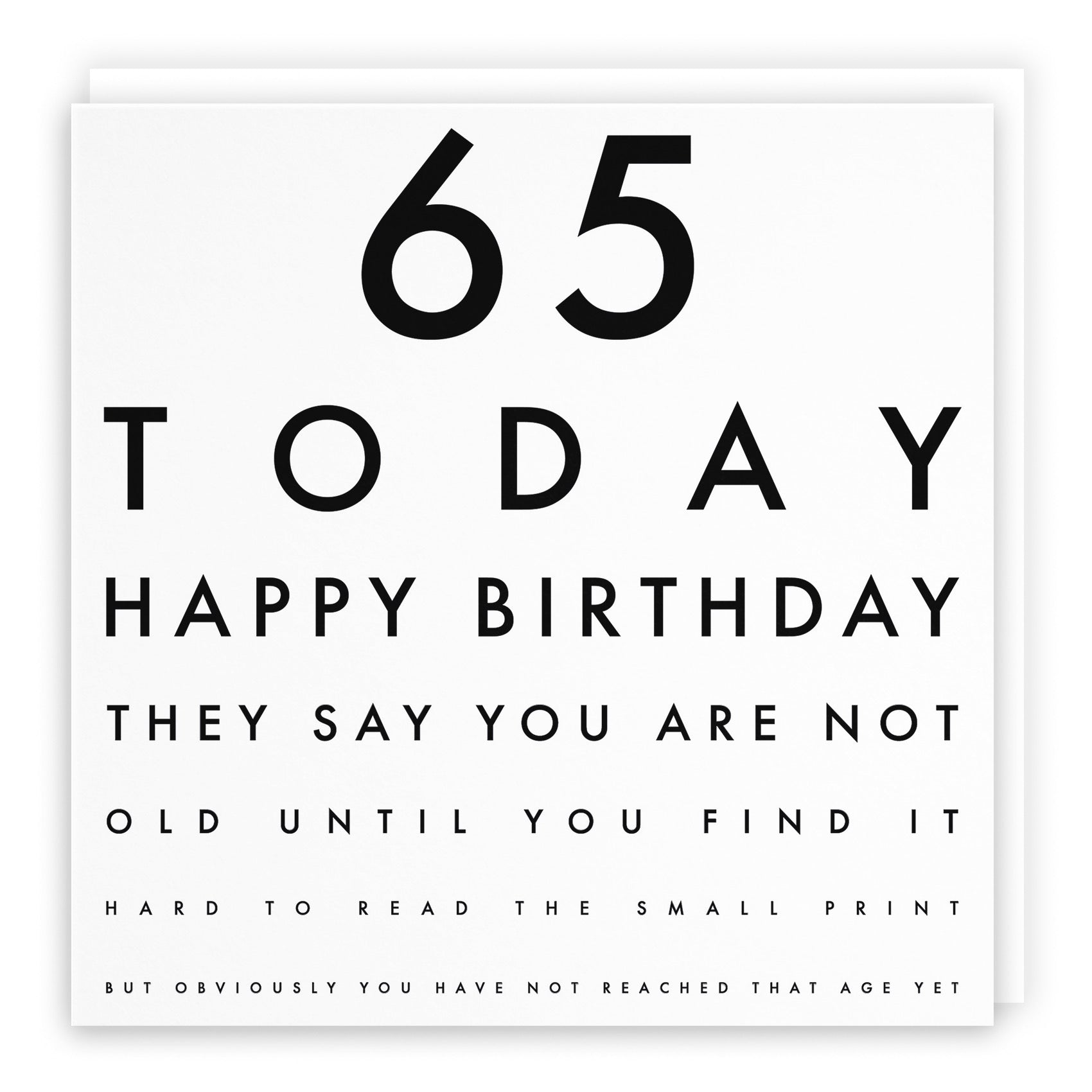 65th Humorous Joke Birthday Card Letters - Default Title (B08GZNNSS6)