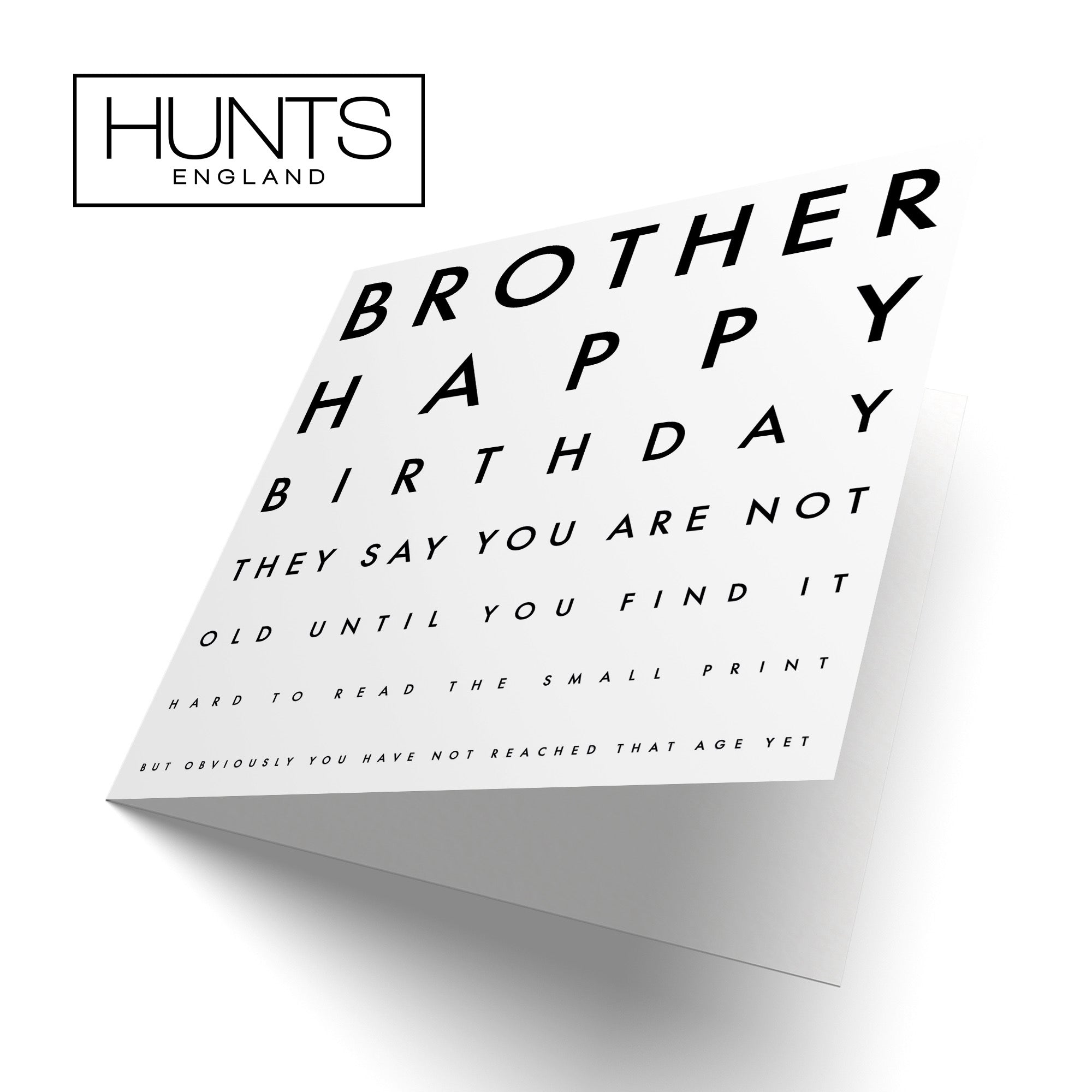 Brother Humorous Eye Sight Joke Birthday Card Letters - Default Title (B08H13DGDW)