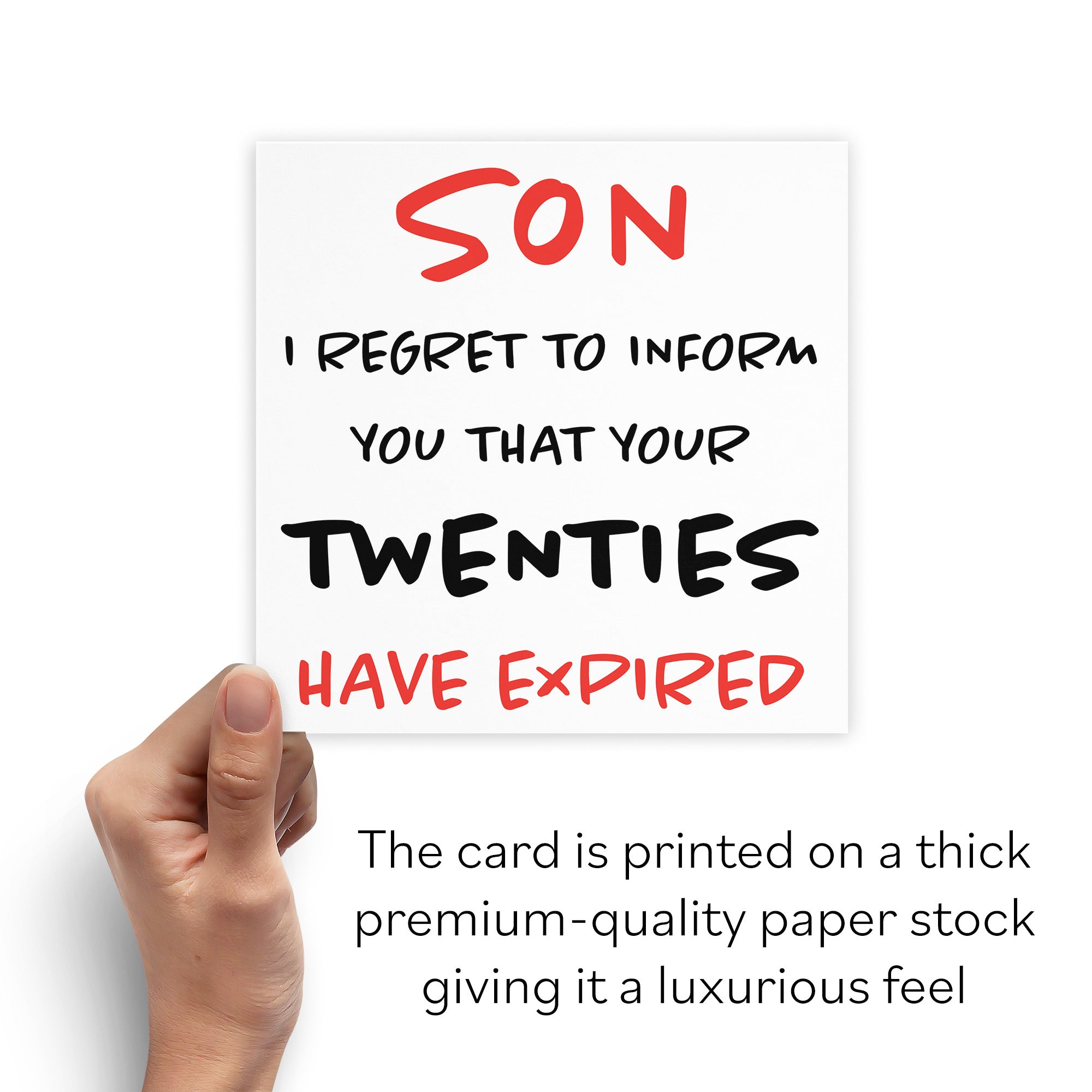 30th Son Humorous Birthday Card Retro - Default Title (B08H14M876)