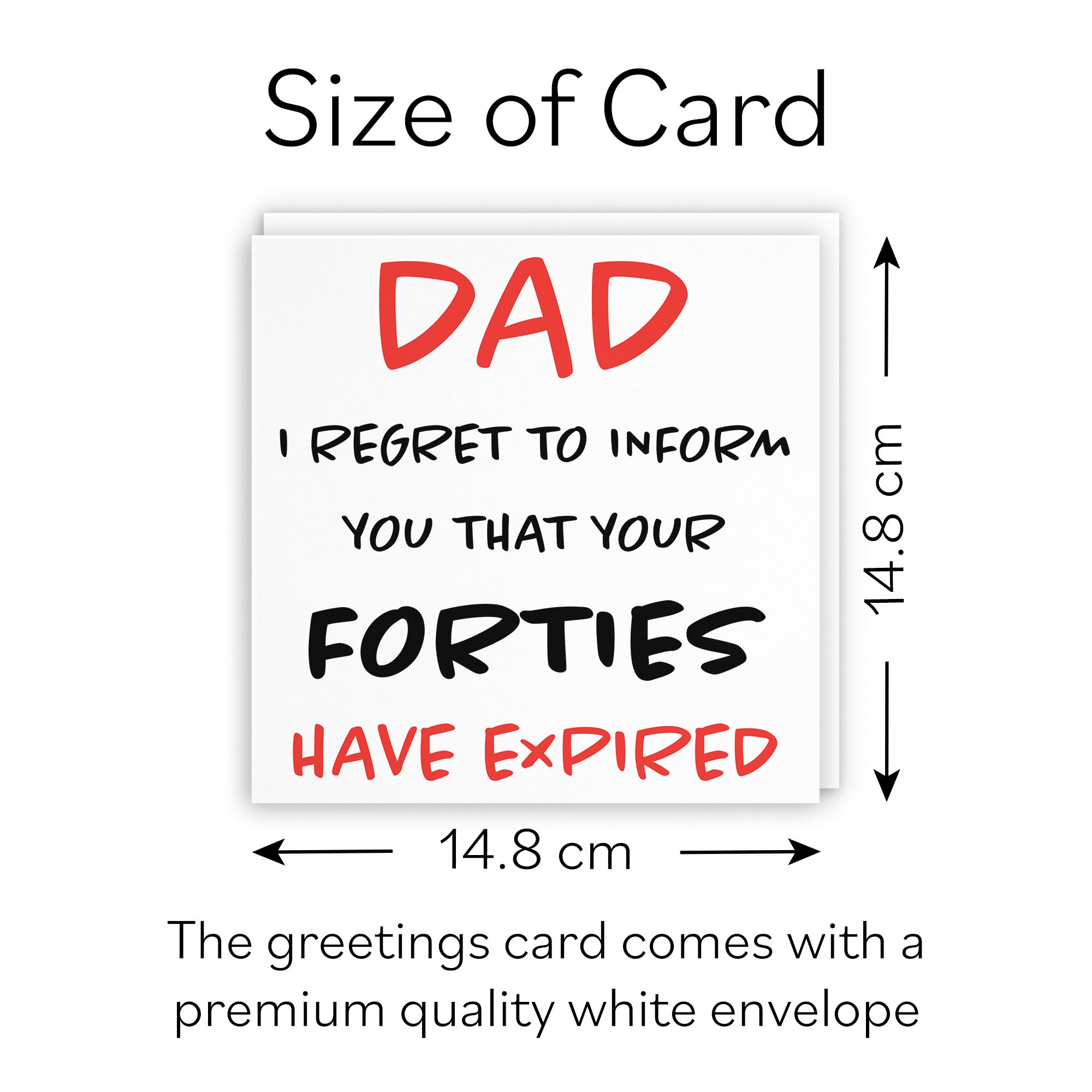 50th Dad Humorous Birthday Card Retro - Default Title (B08H165LF8)